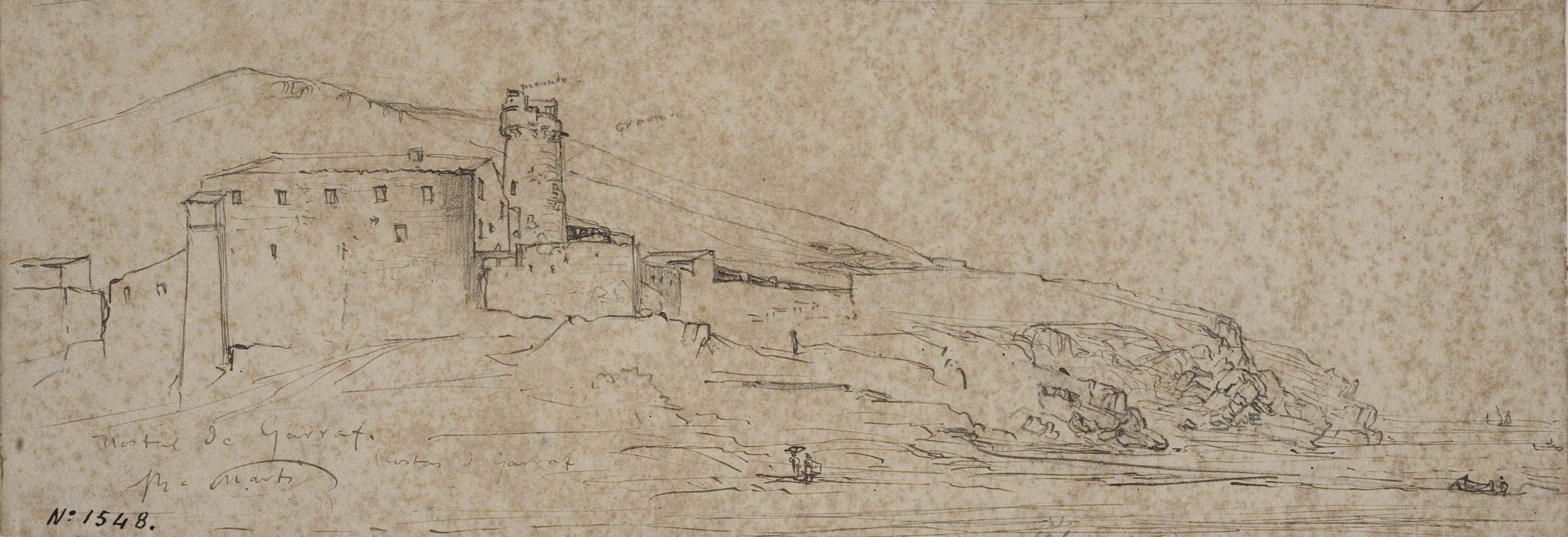 image for: Ramon Martí i Alsina - Paisatge (Hostal de Garraf) - Cap a 1850-1855