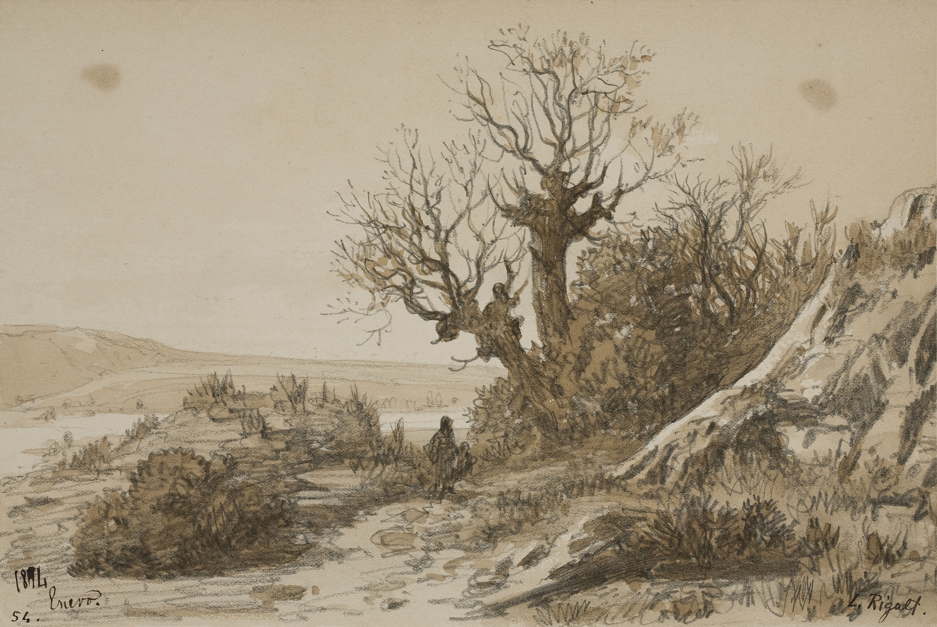 image for: Lluís Rigalt - Paisatge - Gener de 1874