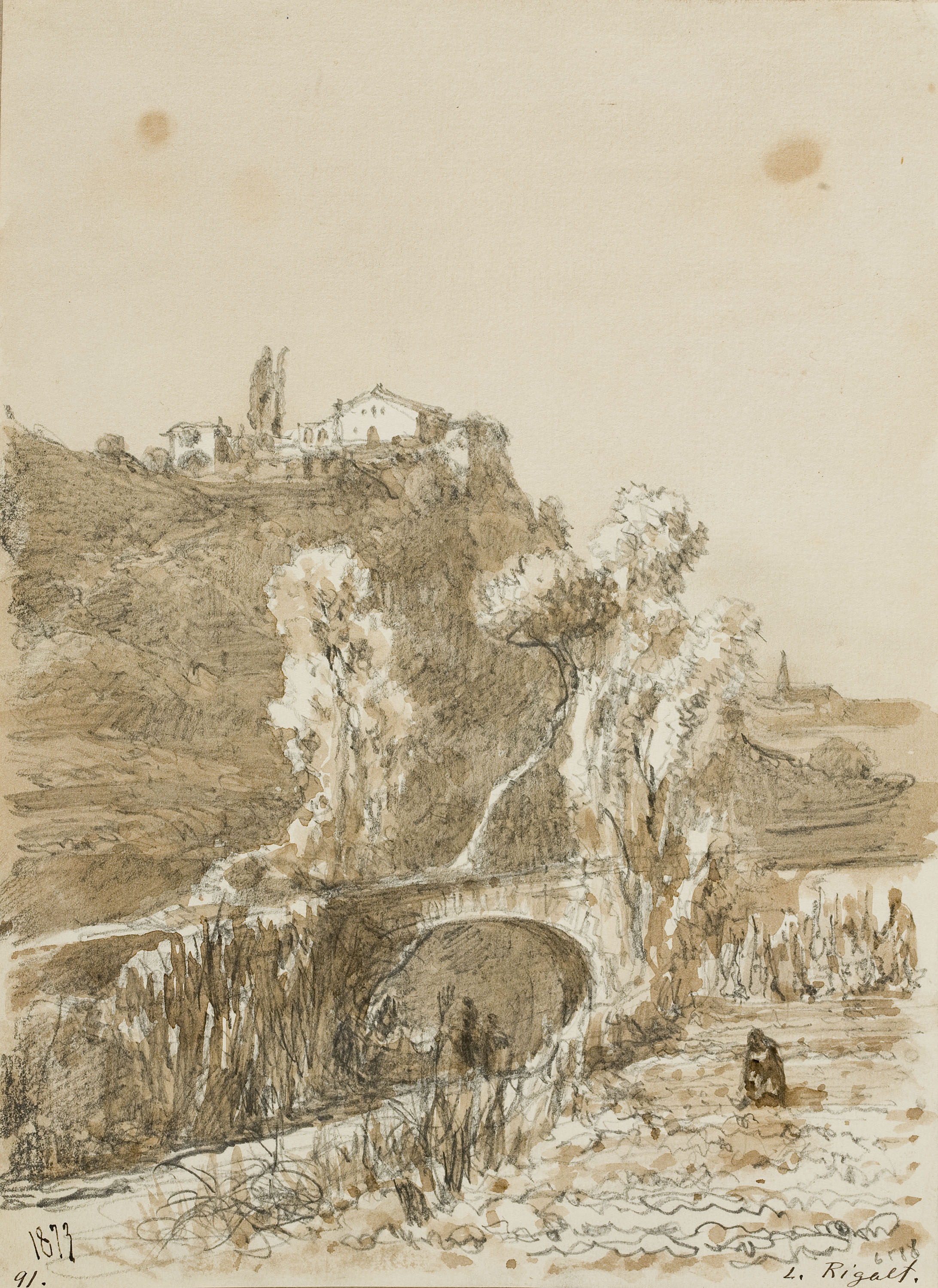 image for: Lluís Rigalt - Paisatge - 1873