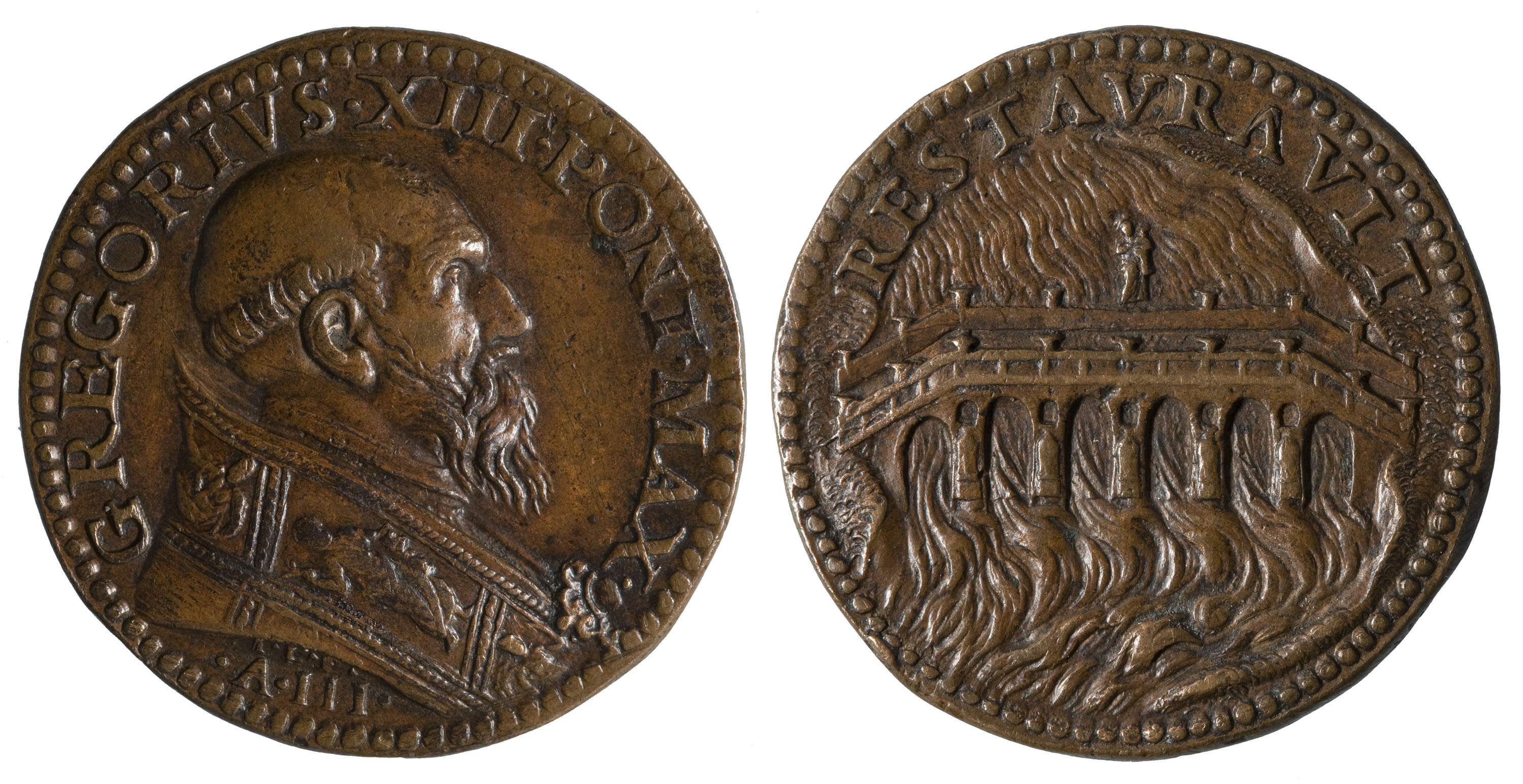 image for: Ludovico Leoni - Gregori XIII i la reconstrucció del pont Emilio - 1574
