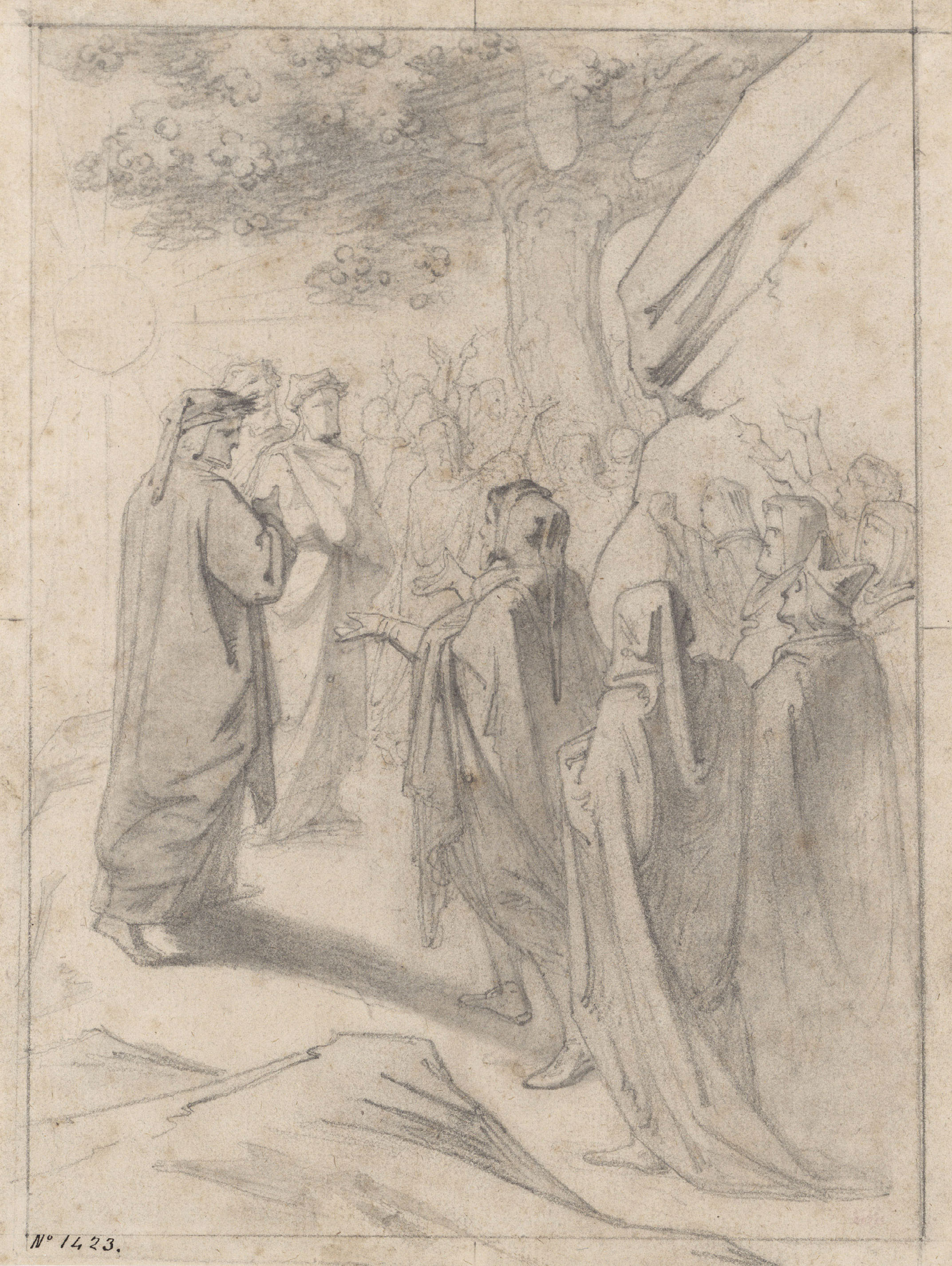 image for: Claudi Lorenzale - Dant i Virgili. Episodi de la Divina Comèdia - Cap a 1850-1870