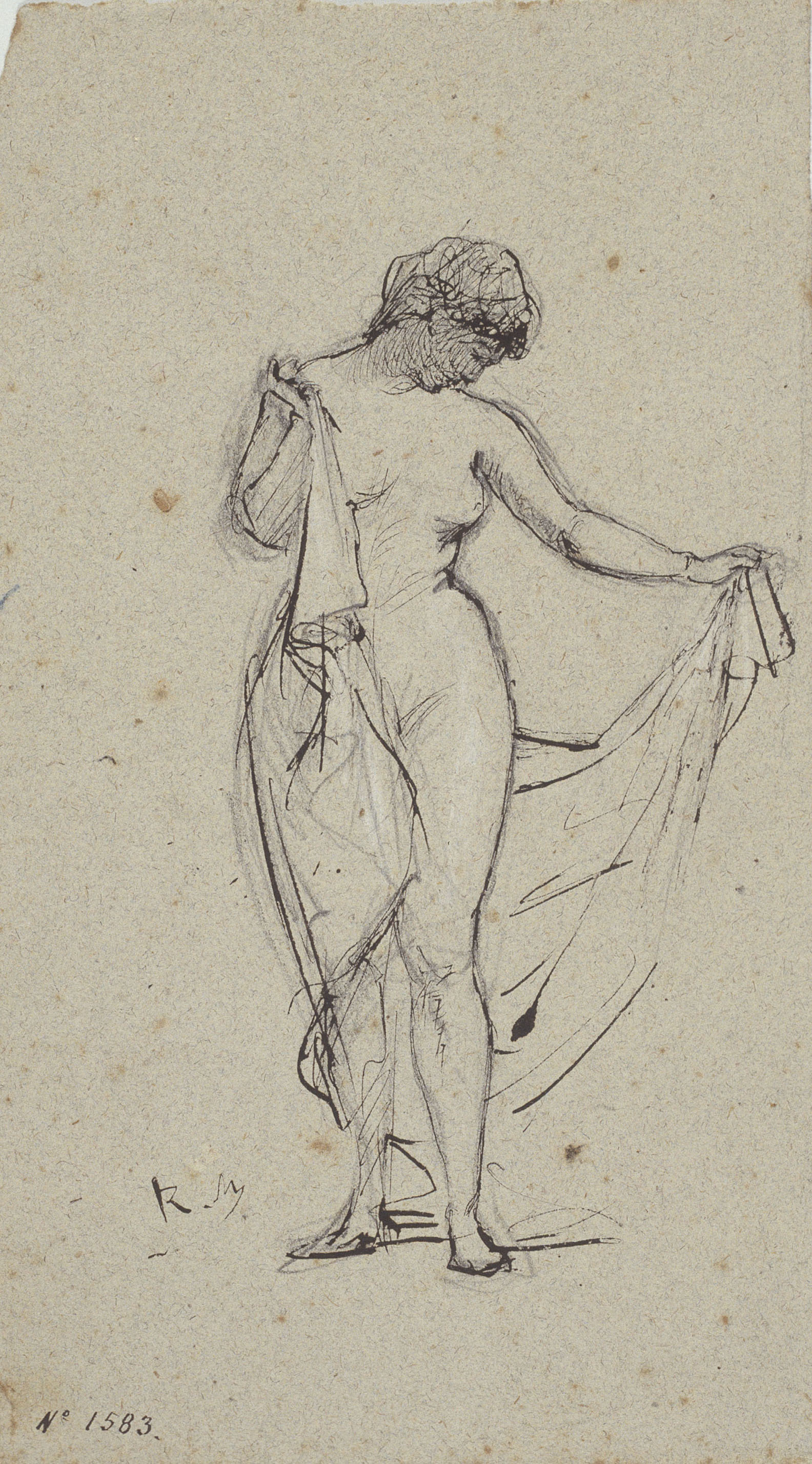 image for: Ramon Martí i Alsina - Nu femení - Cap a 1860-1865