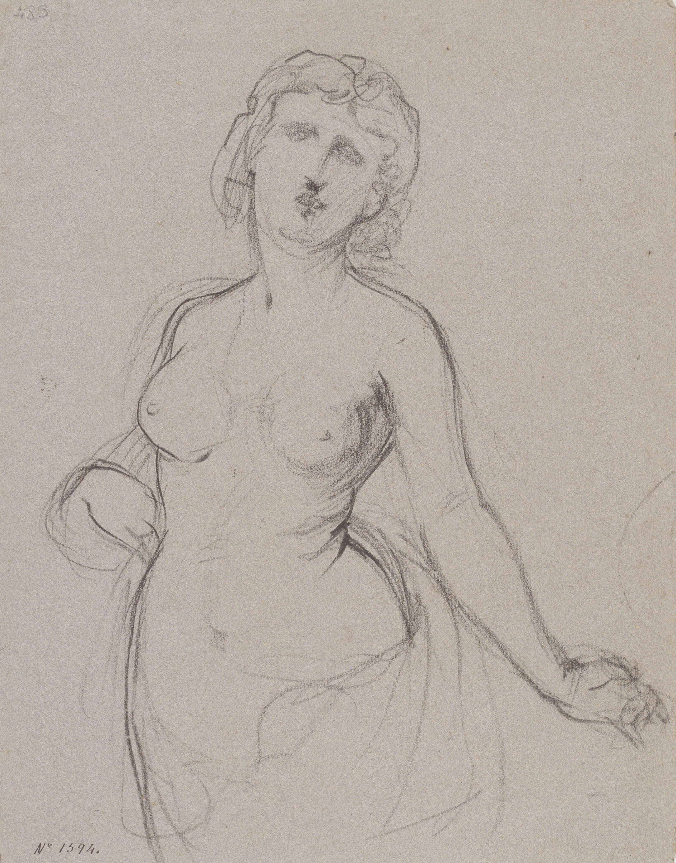 image for: Ramon Martí i Alsina - Nu femení - Cap a 1860-1865