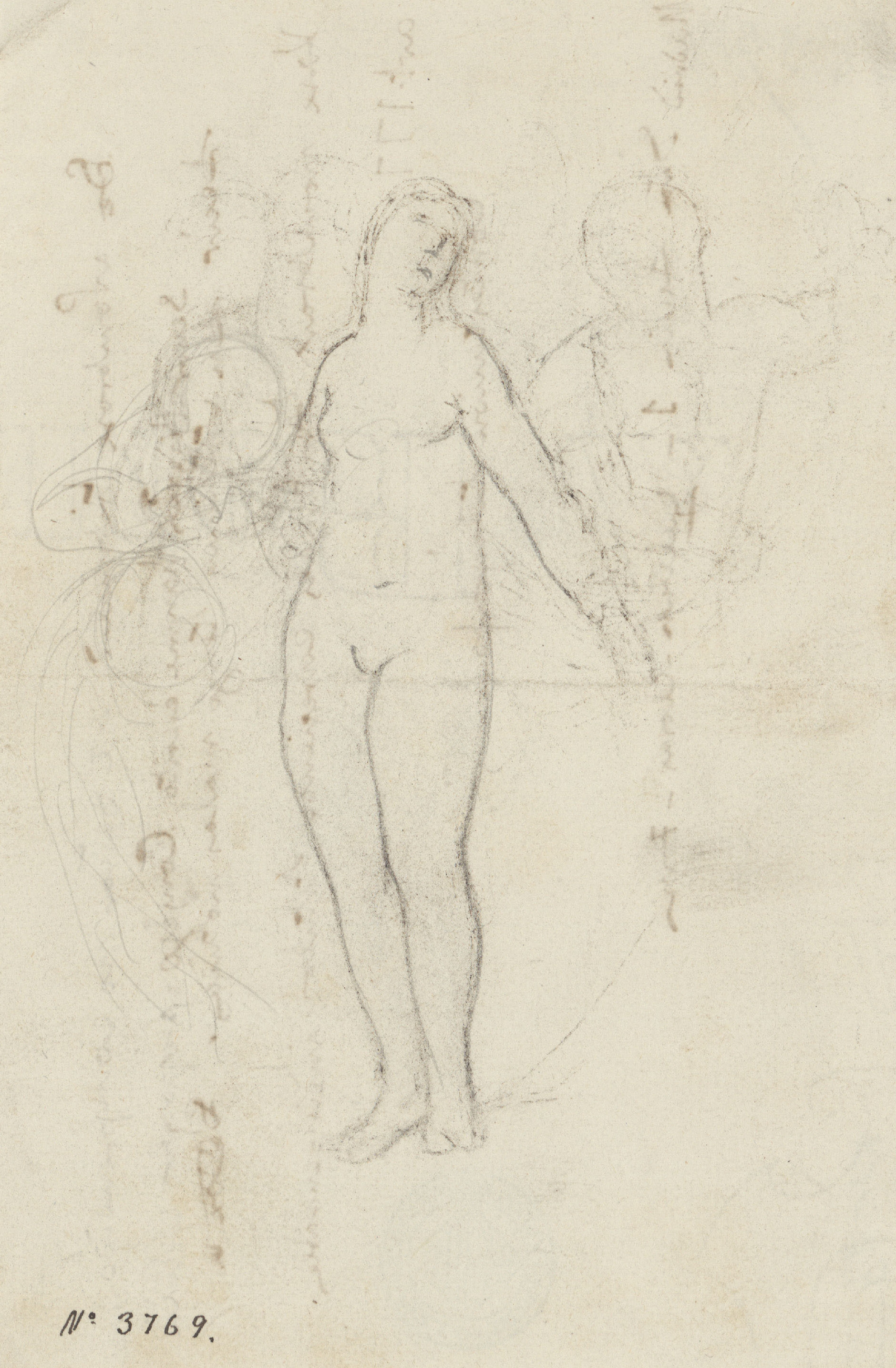 image for: Francesc Torras - Nu femení - Cap a 1860-1870