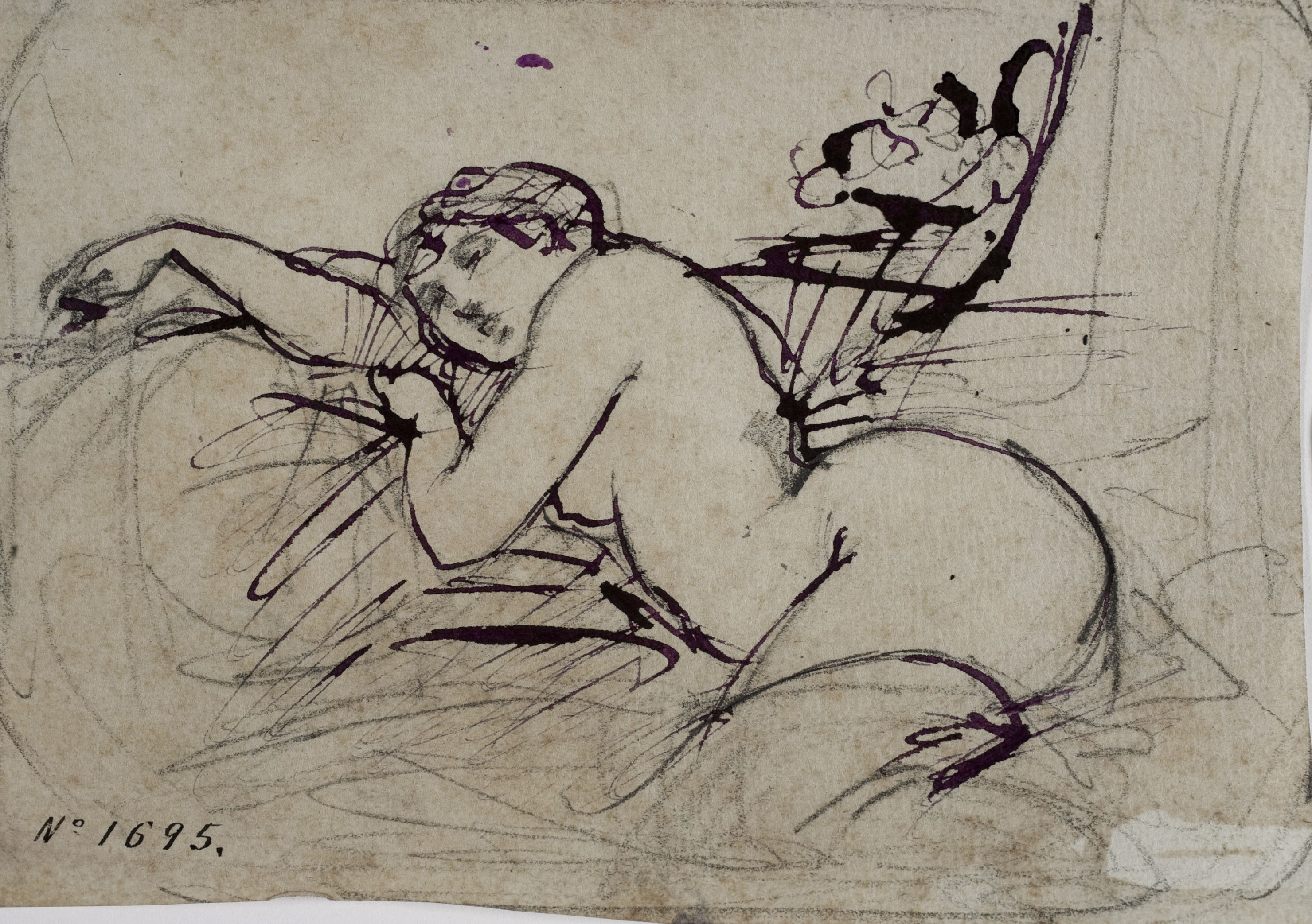 image for: Ramon Martí i Alsina - Nu femení - Cap a 1860-1865