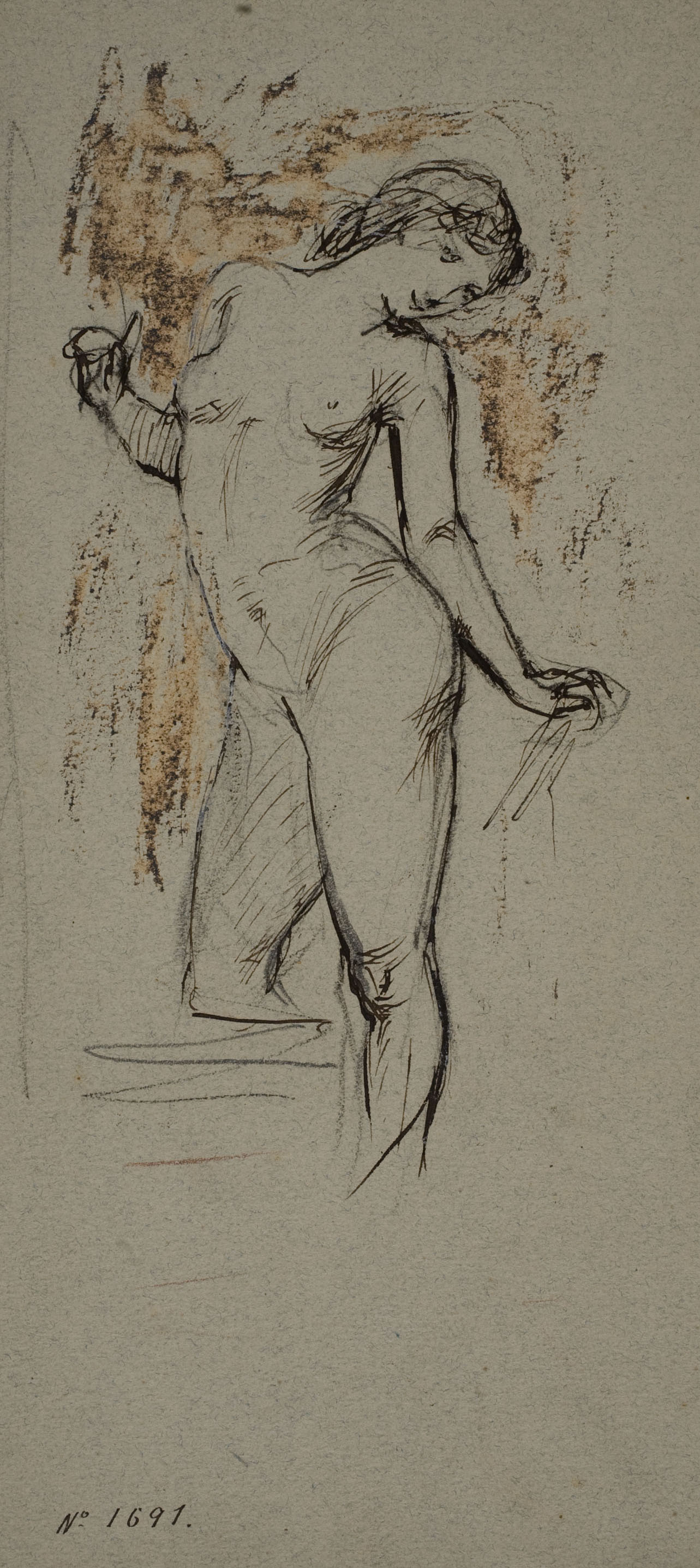 image for: Ramon Martí i Alsina - Nu femení - Cap a 1860-1865