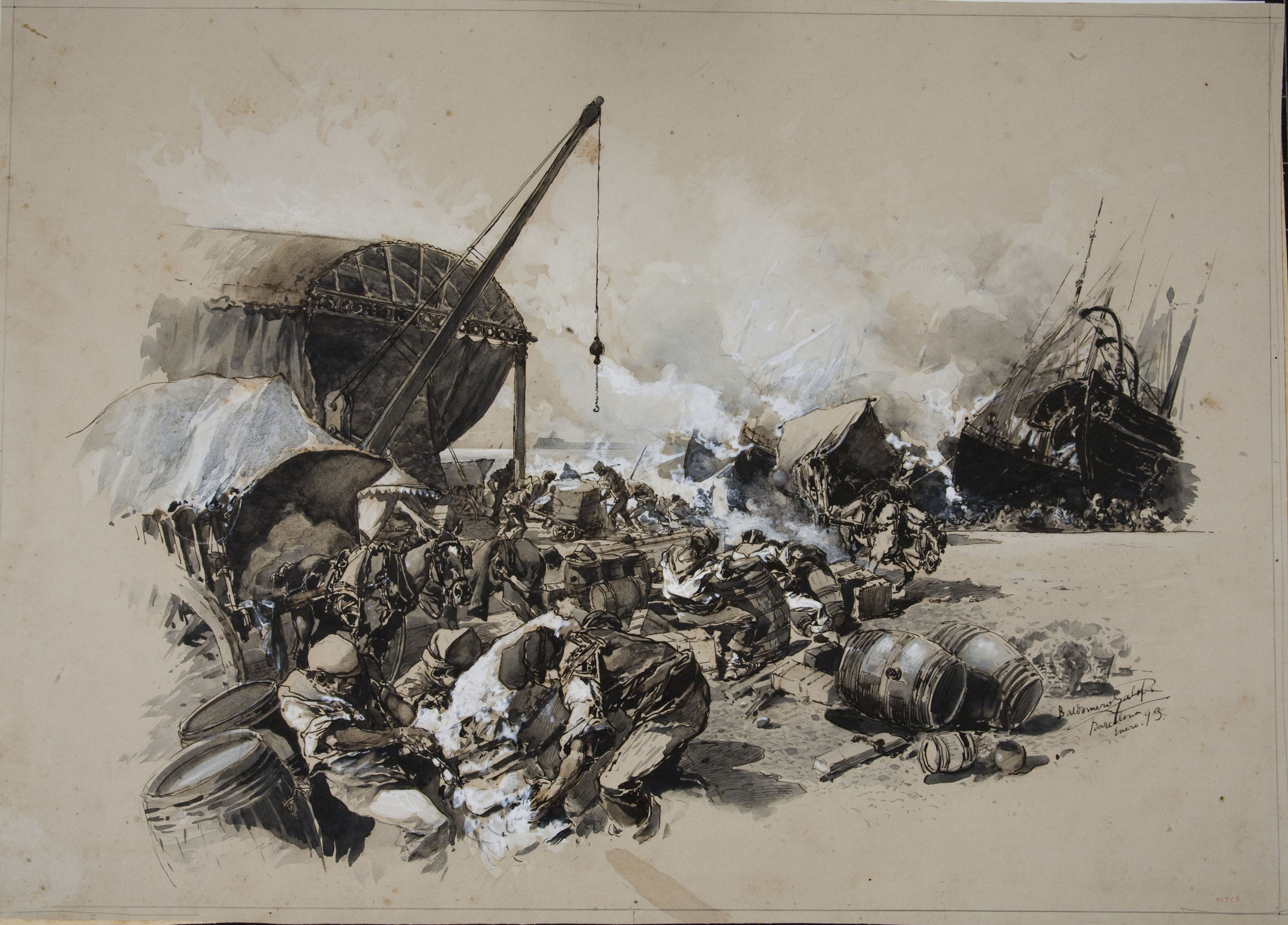 image for: Baldomer Galofre - Port de Barcelona - 1893