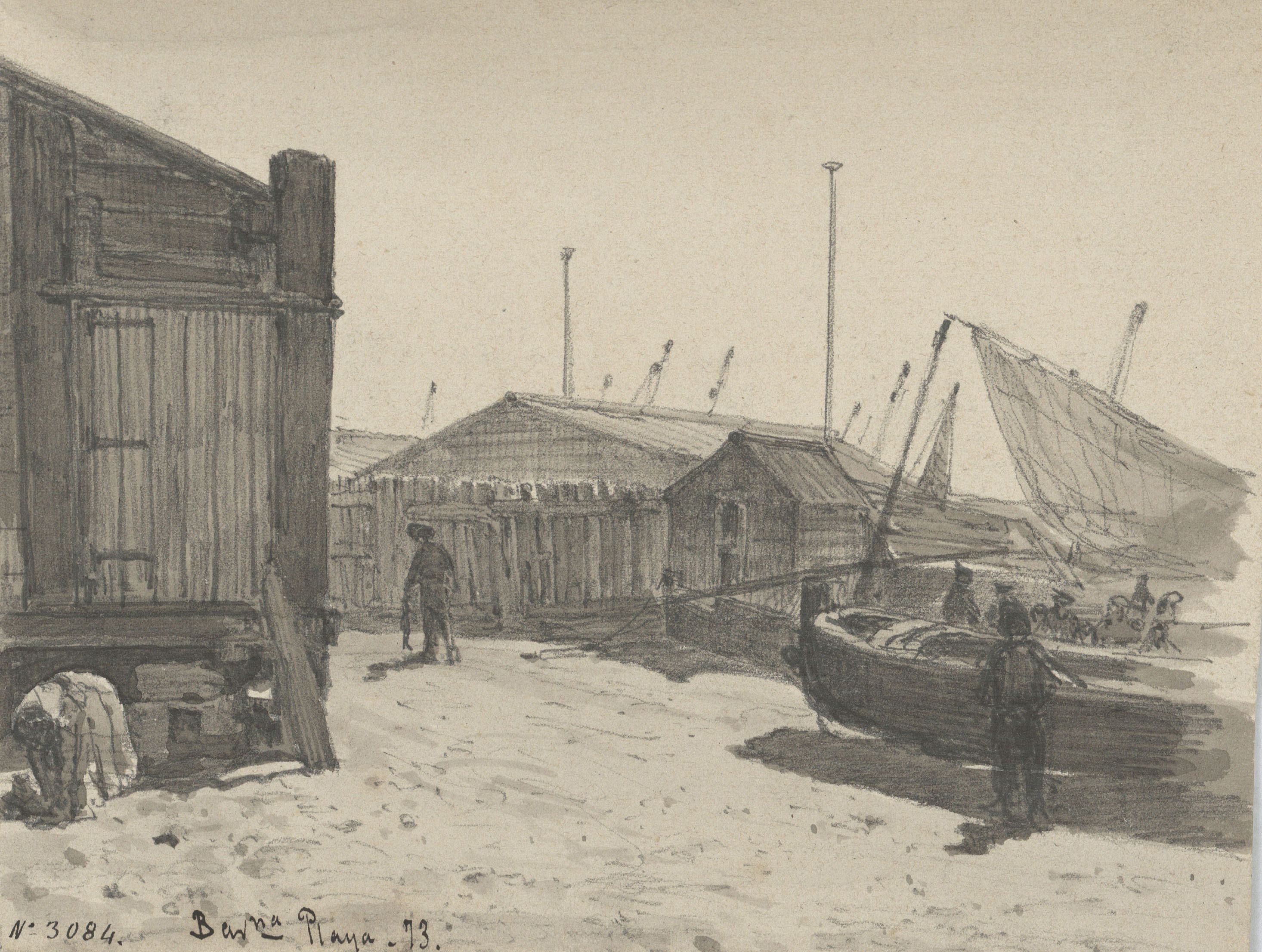 image for: Lluís Rigalt - Barcelona. Playa - 1873