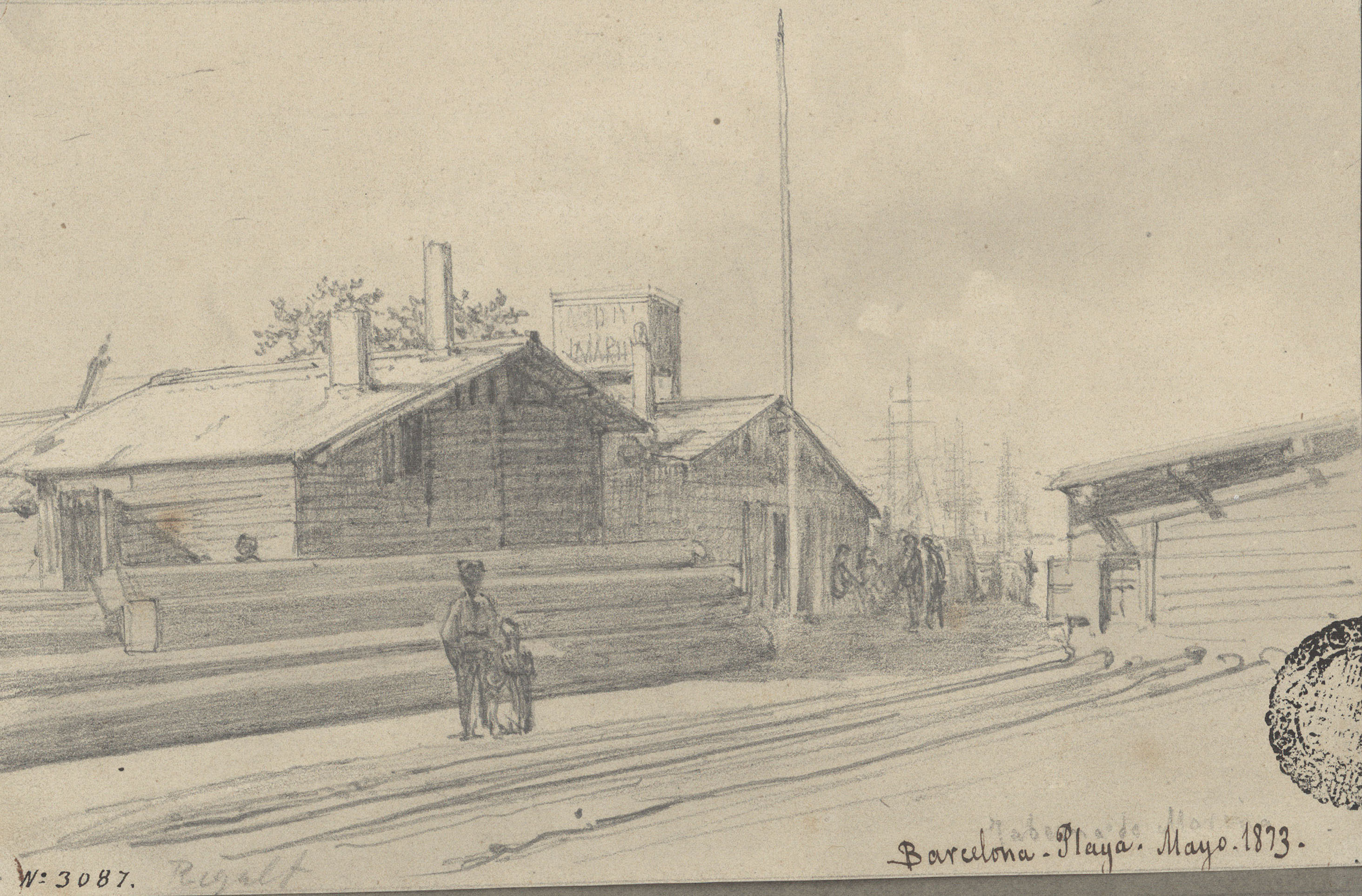 image for: Lluís Rigalt - Barcelona. Playa - Maig de 1873