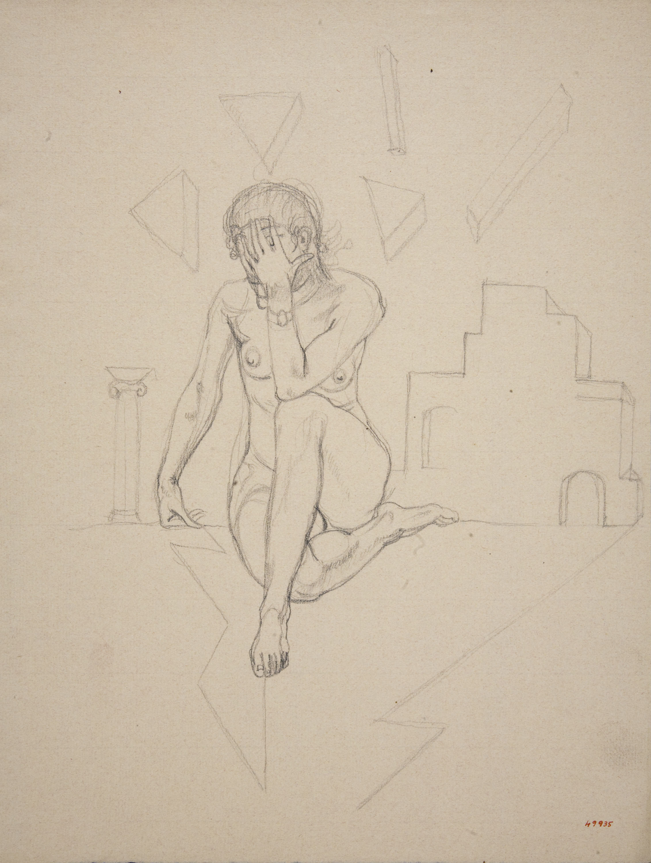 image for: Ismael Smith - Nu femení i construccions arquitectòniques - 1934