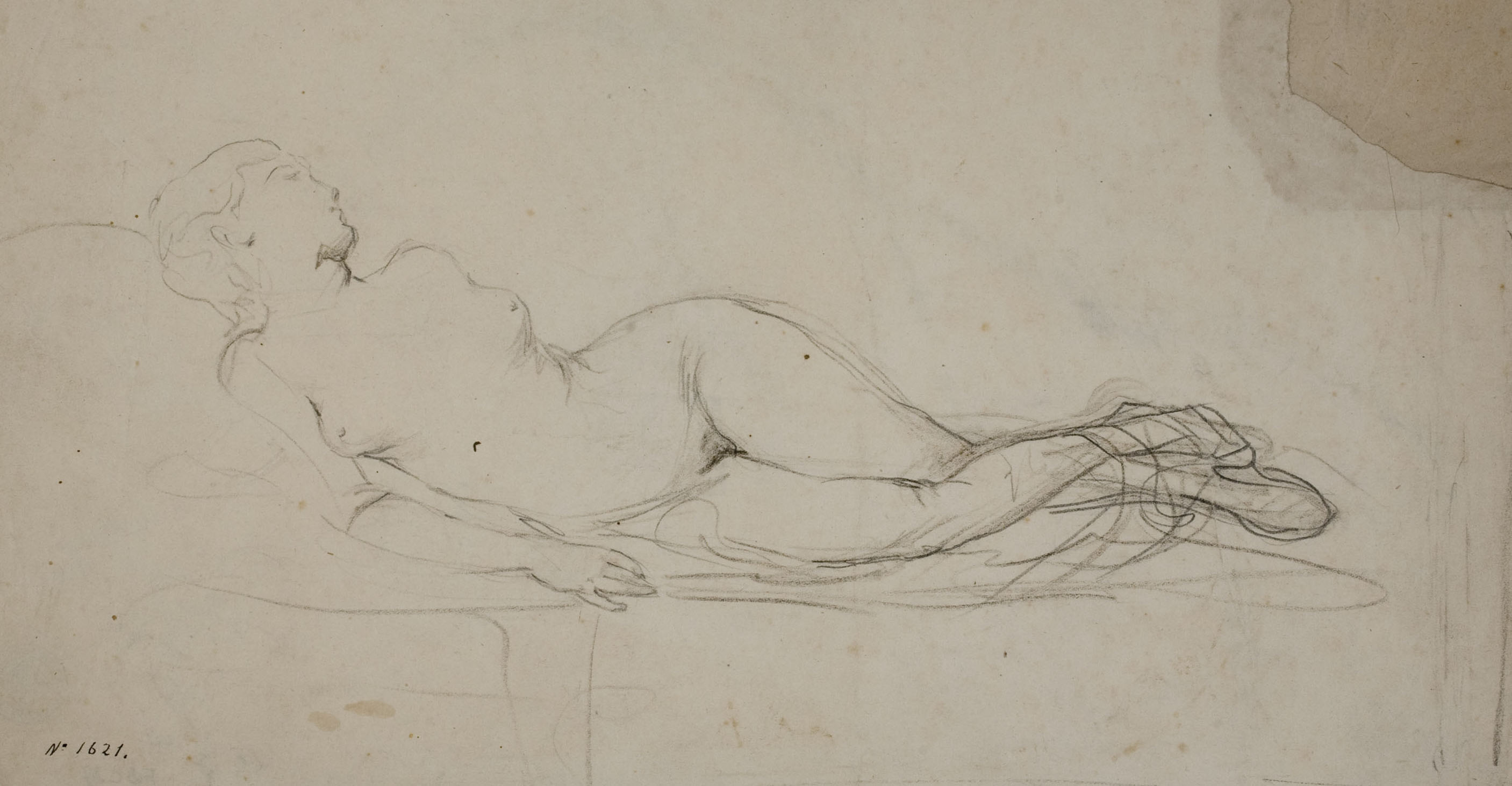 image for: Ramon Martí i Alsina - Nu femení - Cap a 1855-1860