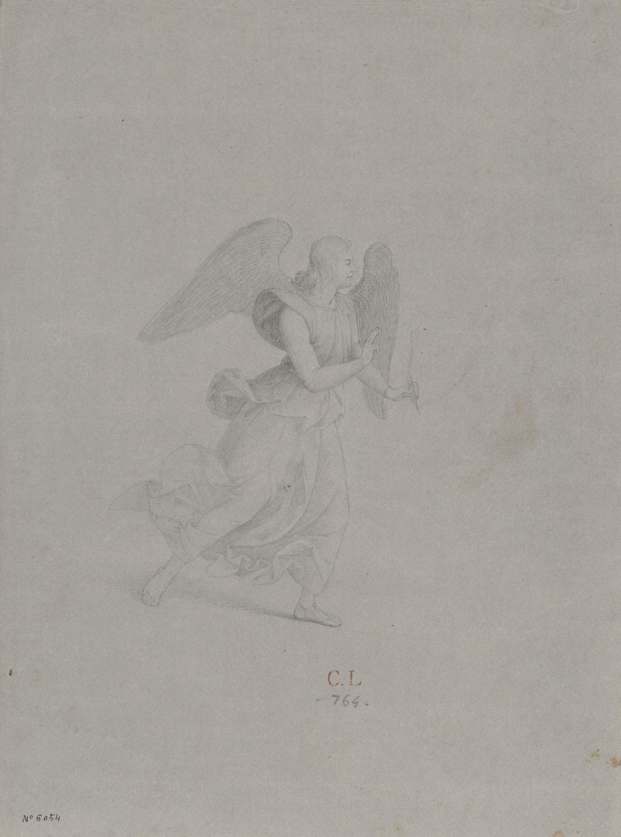 image for: Claudi Lorenzale - Àngel - Cap a 1839-1840