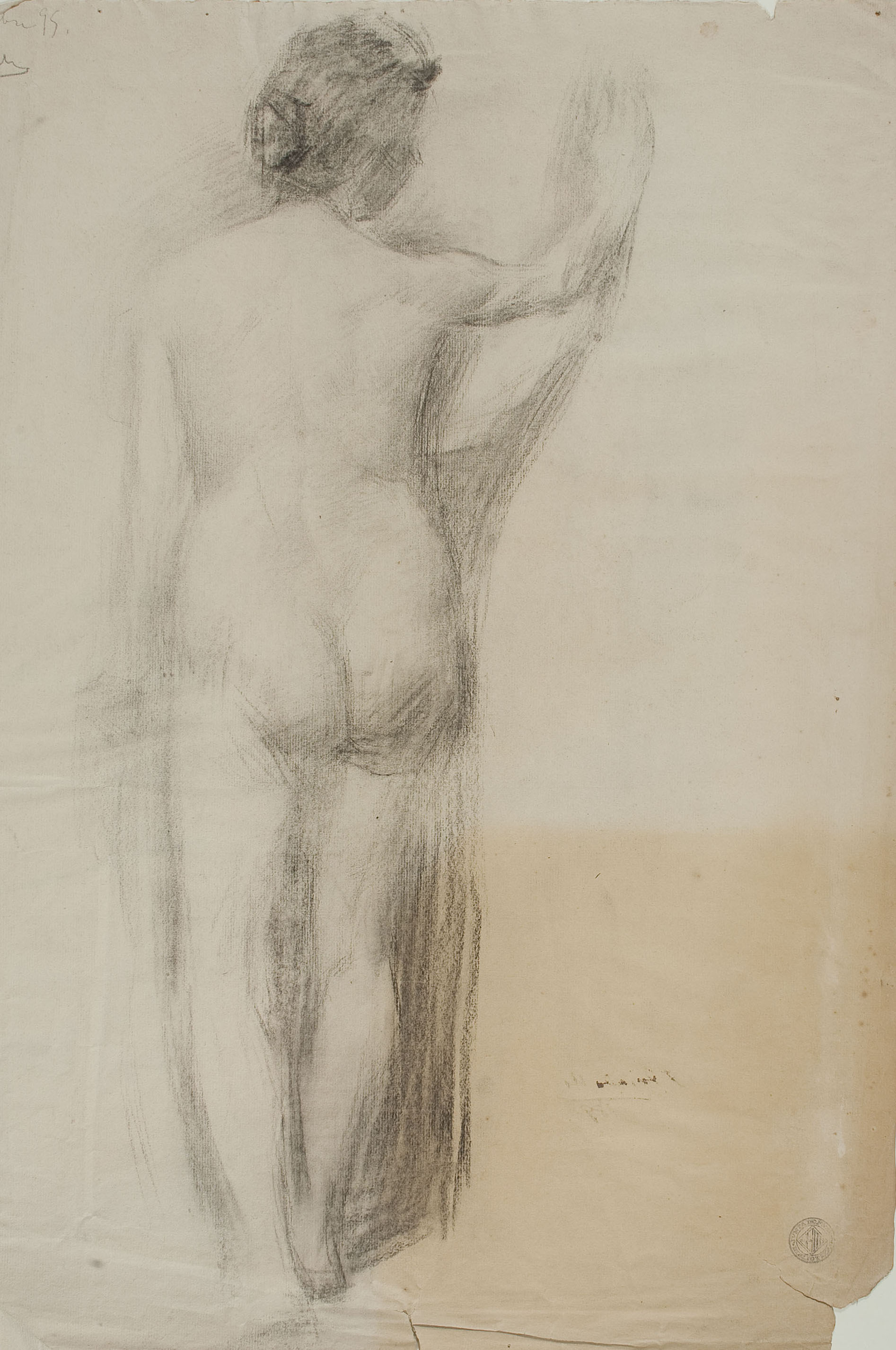 image for: Josep Triadó - Nu masculí (anvers) / Nu femení d&#039;esquena (revers) - 1896 [1]
