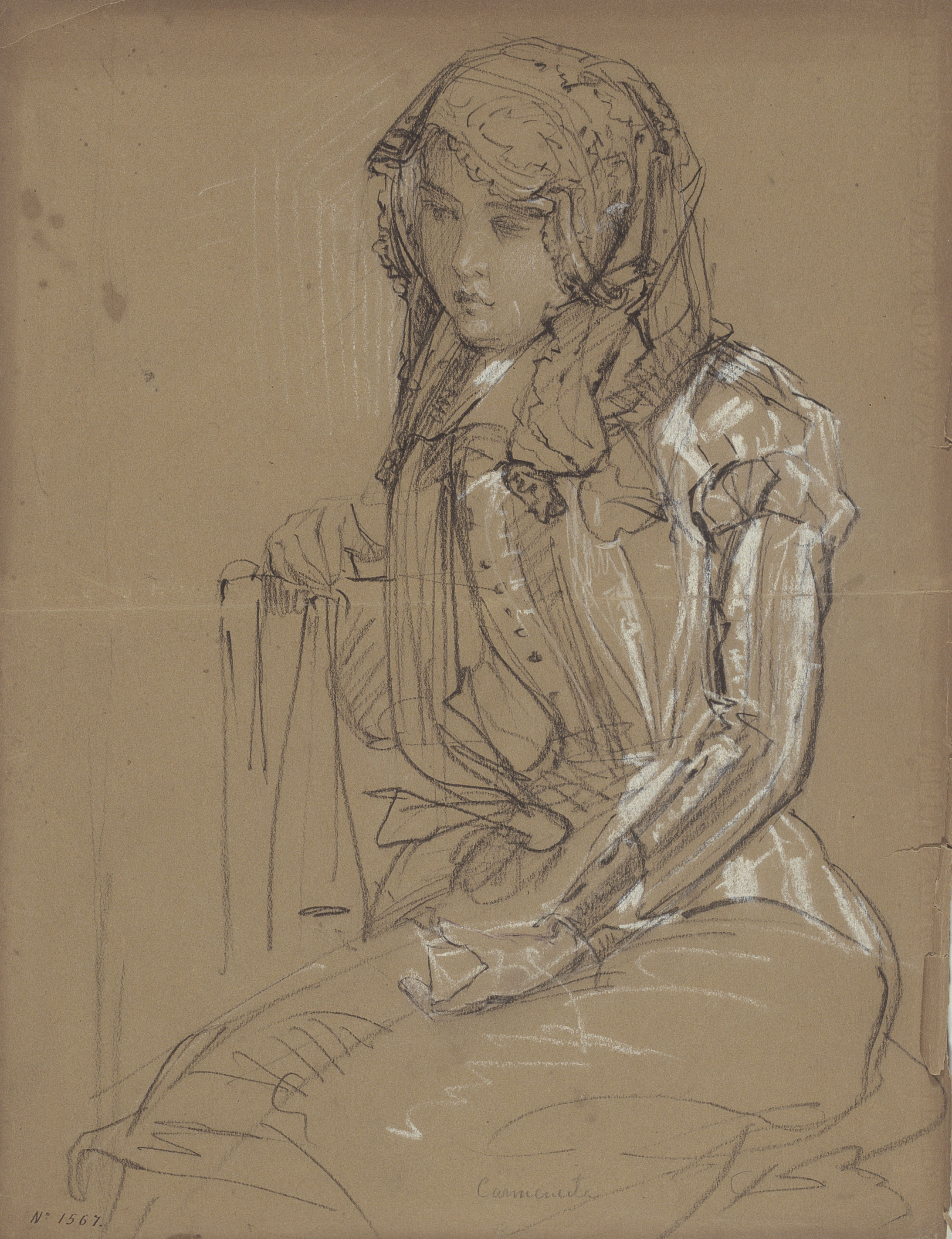 image for: Ramon Martí i Alsina - Carmencita - Cap a 1870