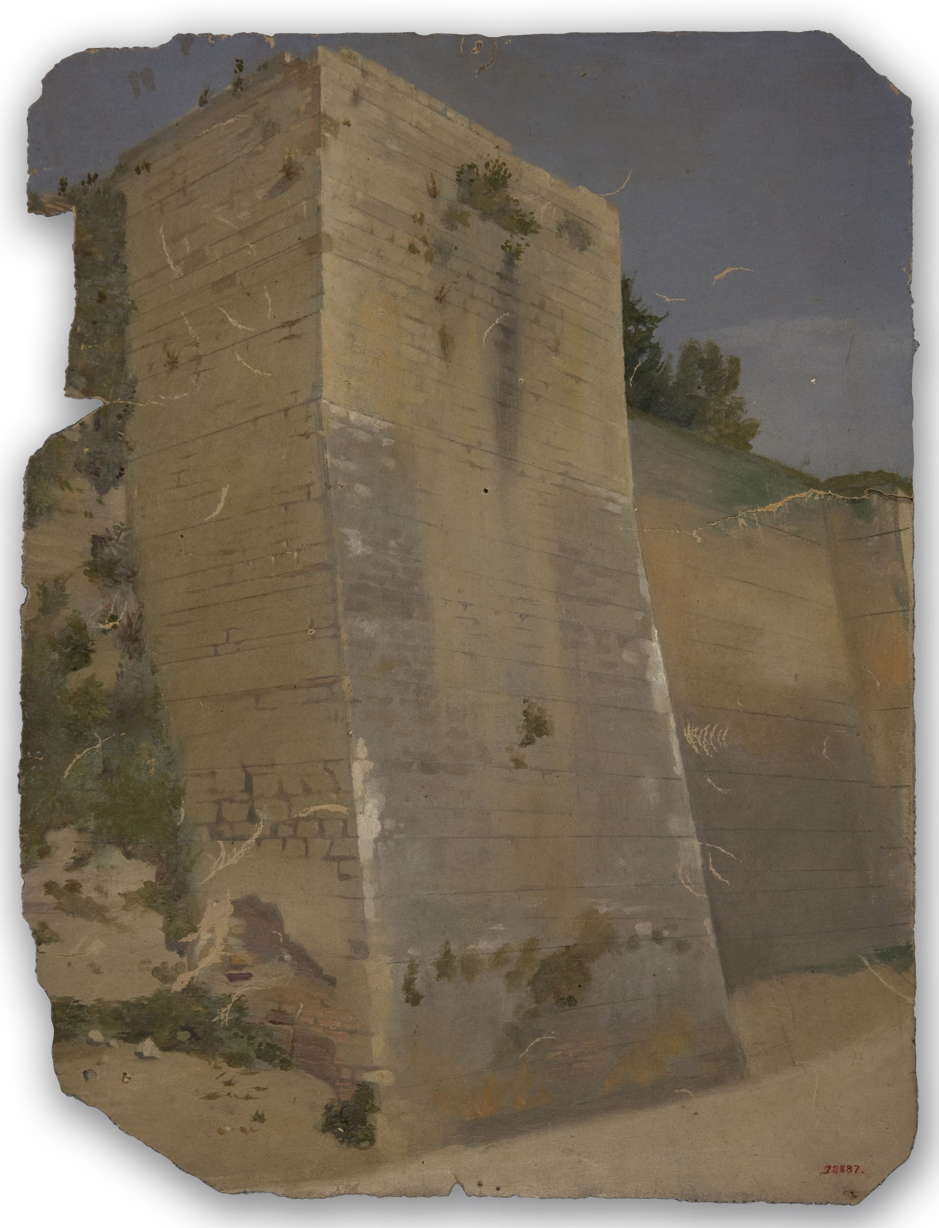 image for: Claudi Lorenzale - Torre de la muralla del temps de Belisari - Segona meitat del segle XIX