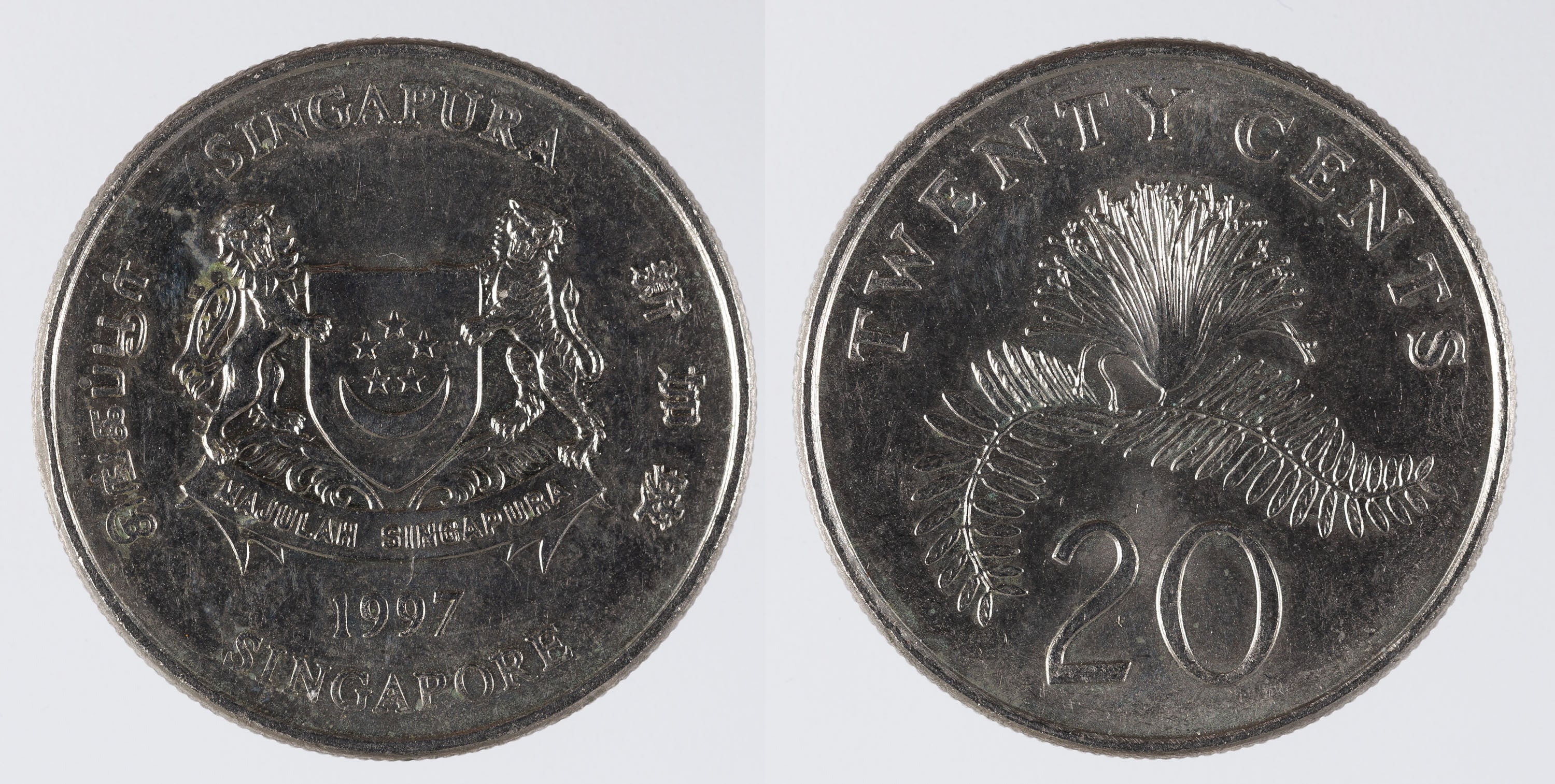 image for: República de Singapur - 20 cèntims - 1997