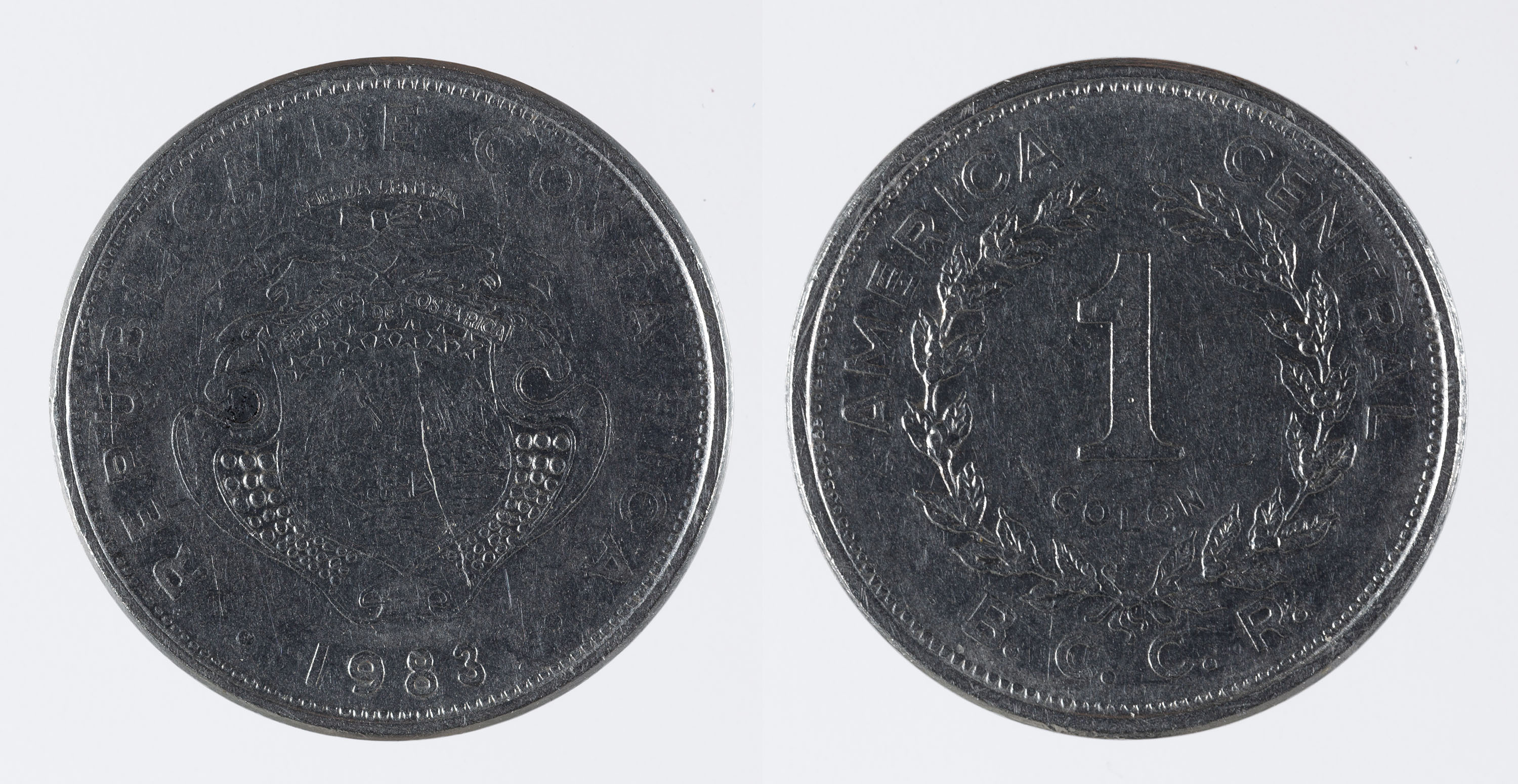image for: República de Costa Rica - 1 colon - 1983
