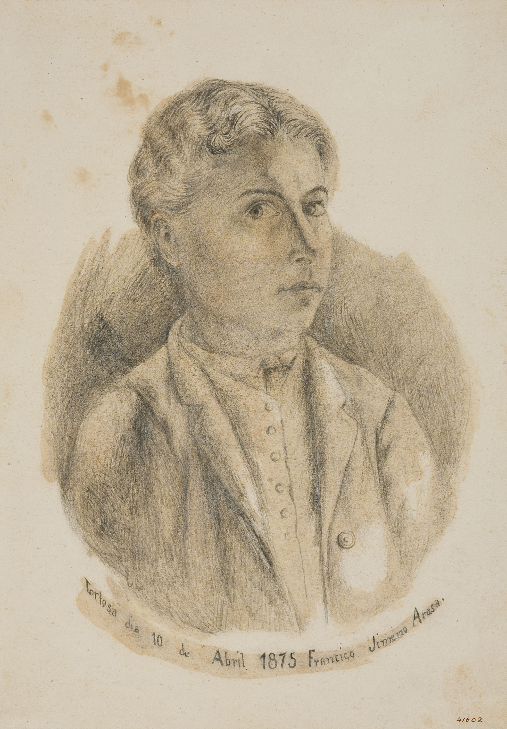 image for: Francesc Gimeno - Autoretrat (anvers) / Apunt per a una escultura (revers) - 1875