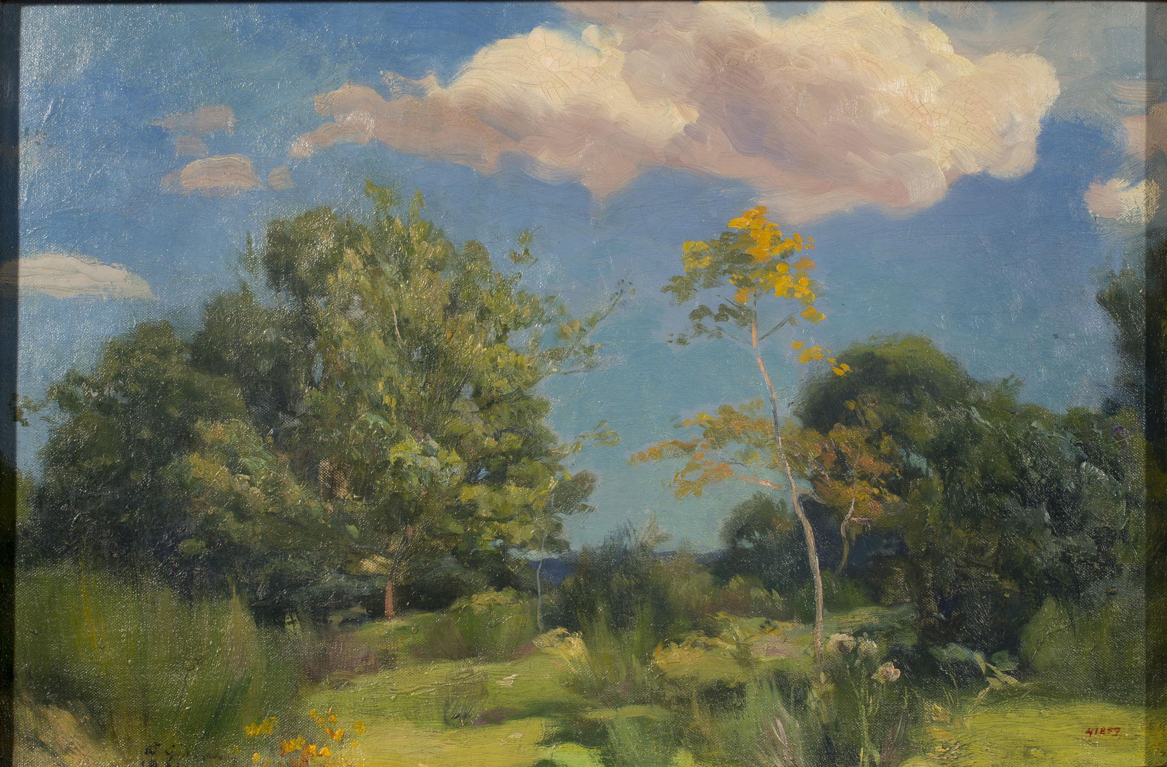 image for: Enric Galwey - Paisatge amb arbres - 1922