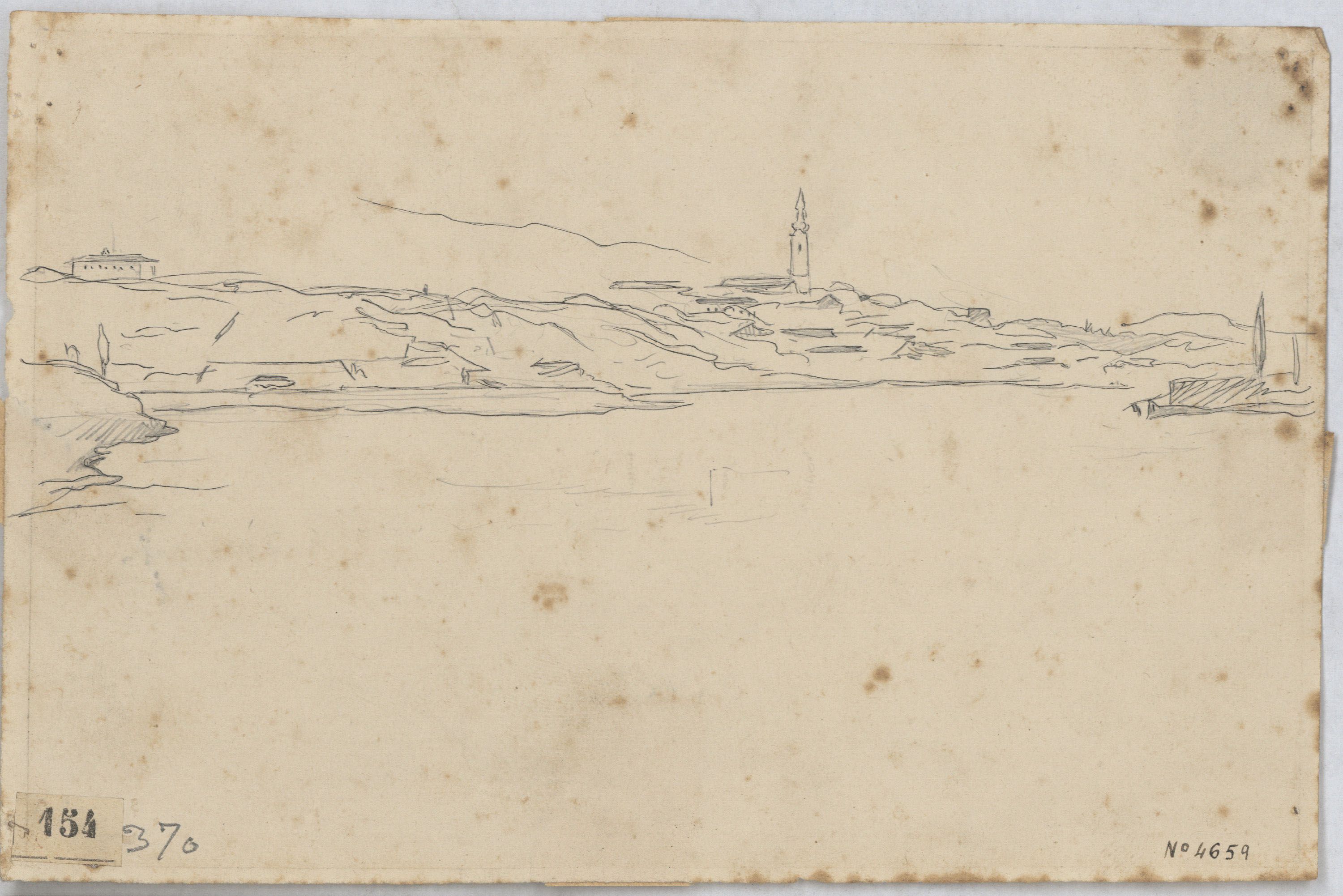 image for: Josep Lluís Pellicer - Vista d&#039;una ciutat - 1877