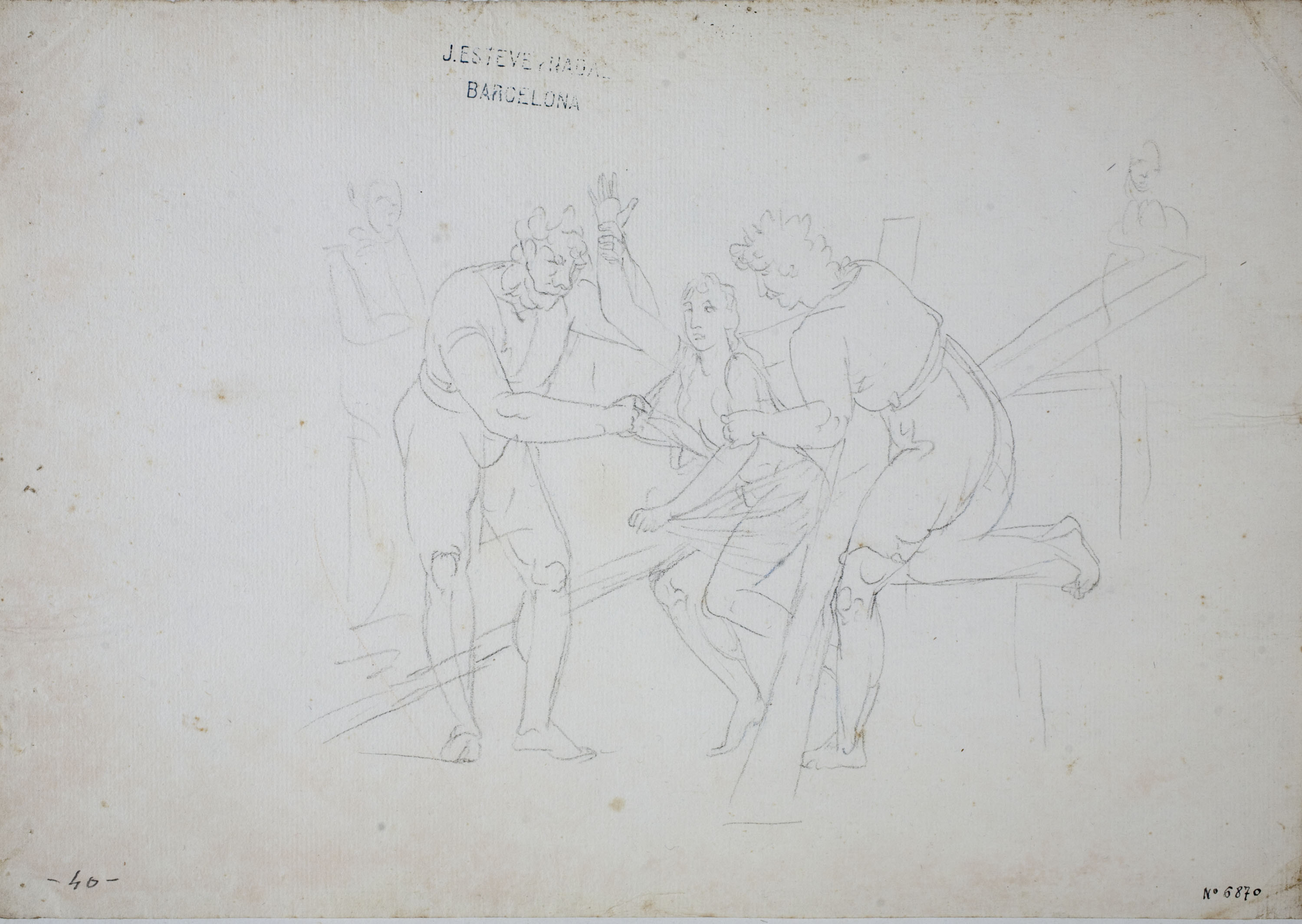 image for: Josep Bernat Flaugier - Martiri de santa Eulàlia - Cap a 1800-1812