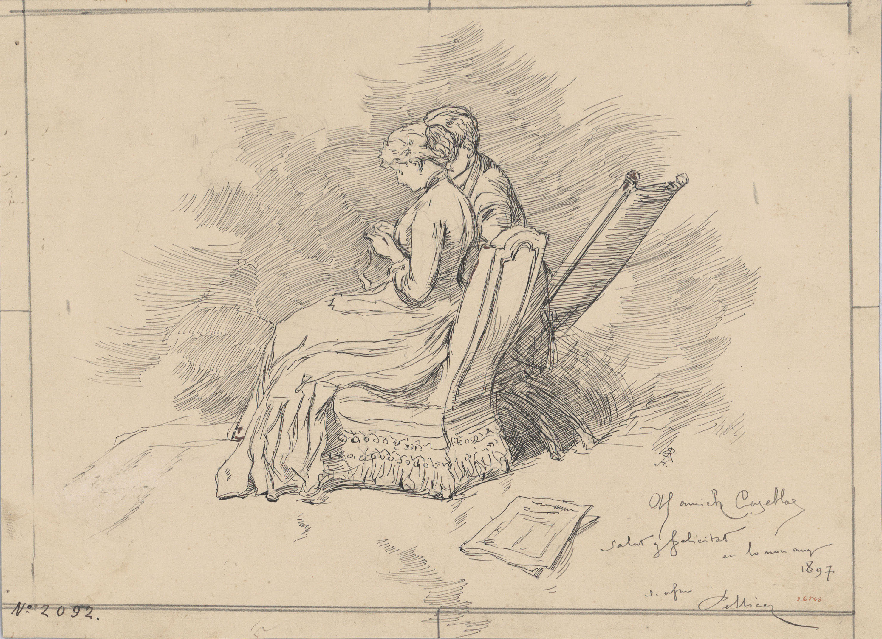 image for: Josep Lluís Pellicer - Parella - 1897