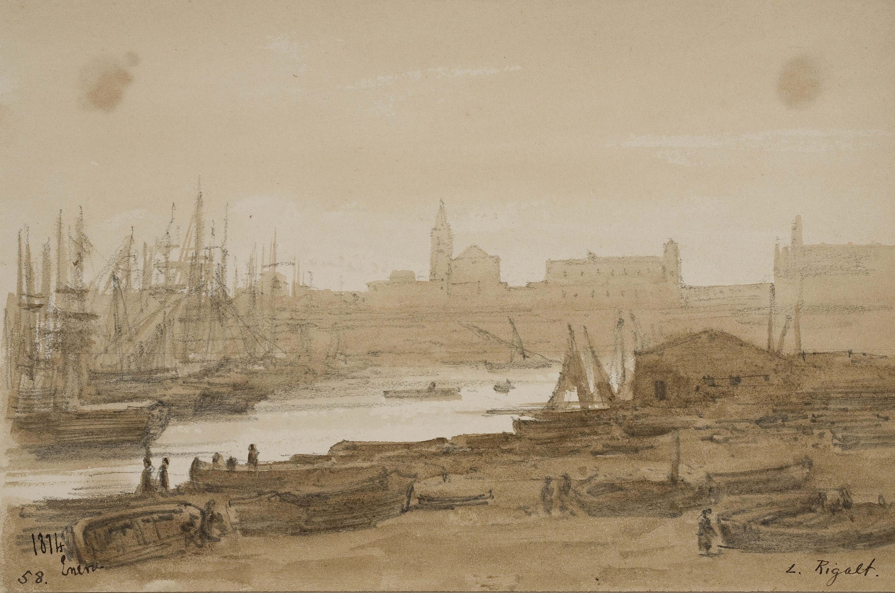 image for: Lluís Rigalt - Port - Gener de 1874