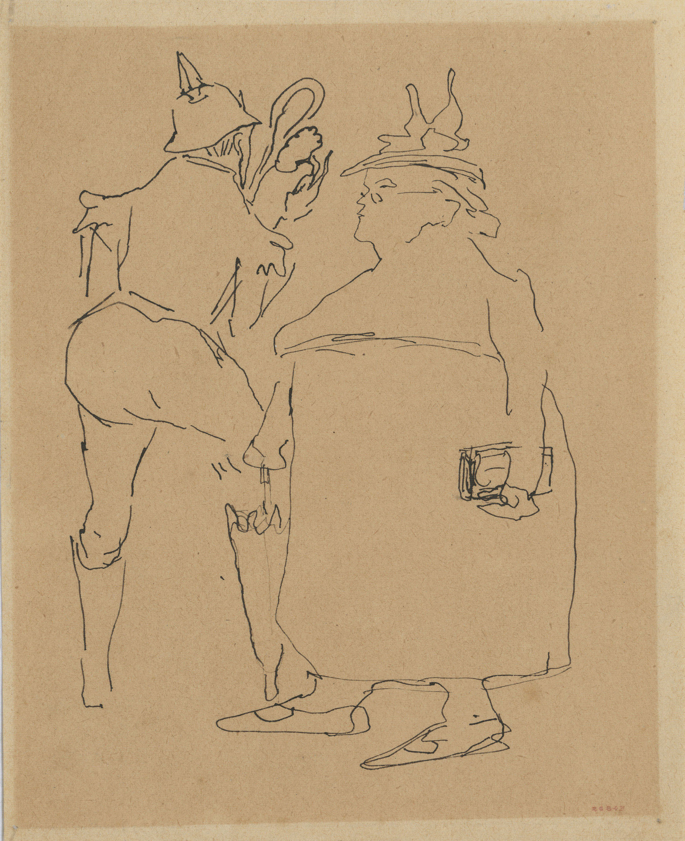 image for: Eugeni d&#039;Ors - Dona gran i soldat - Cap a 1910