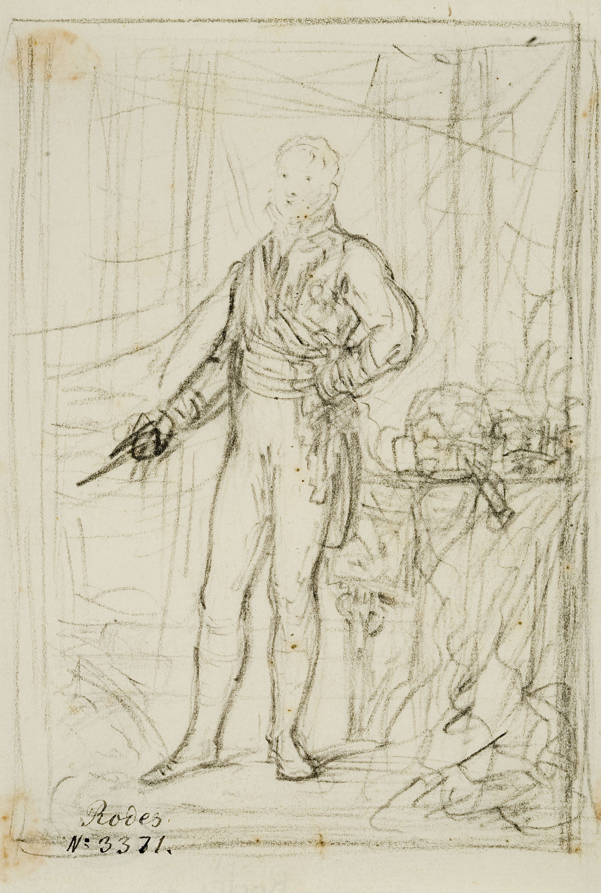 image for: Vicente Rodes - Retrat de Ferran VII - Cap a 1834