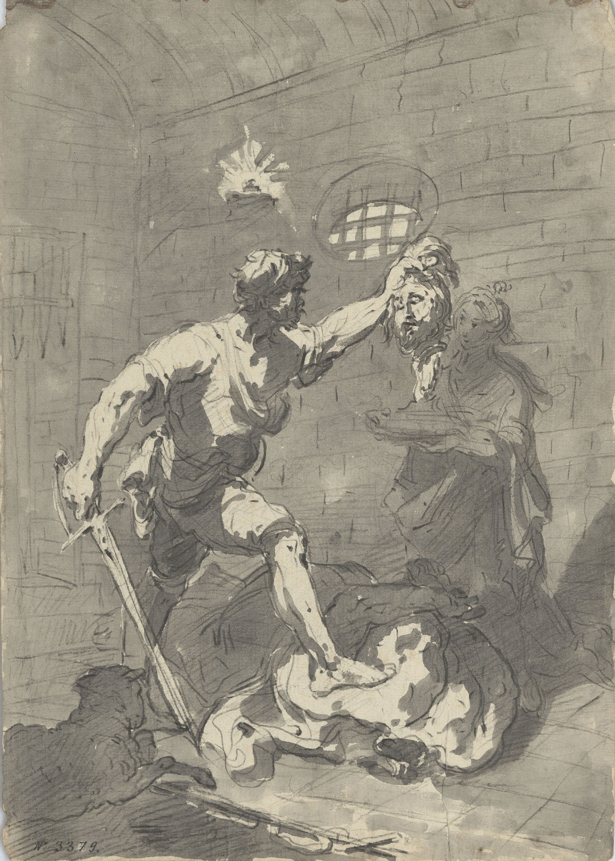 image for: Vicente Rodes - Degollament de sant Joan Baptista - Cap a 1834-1840