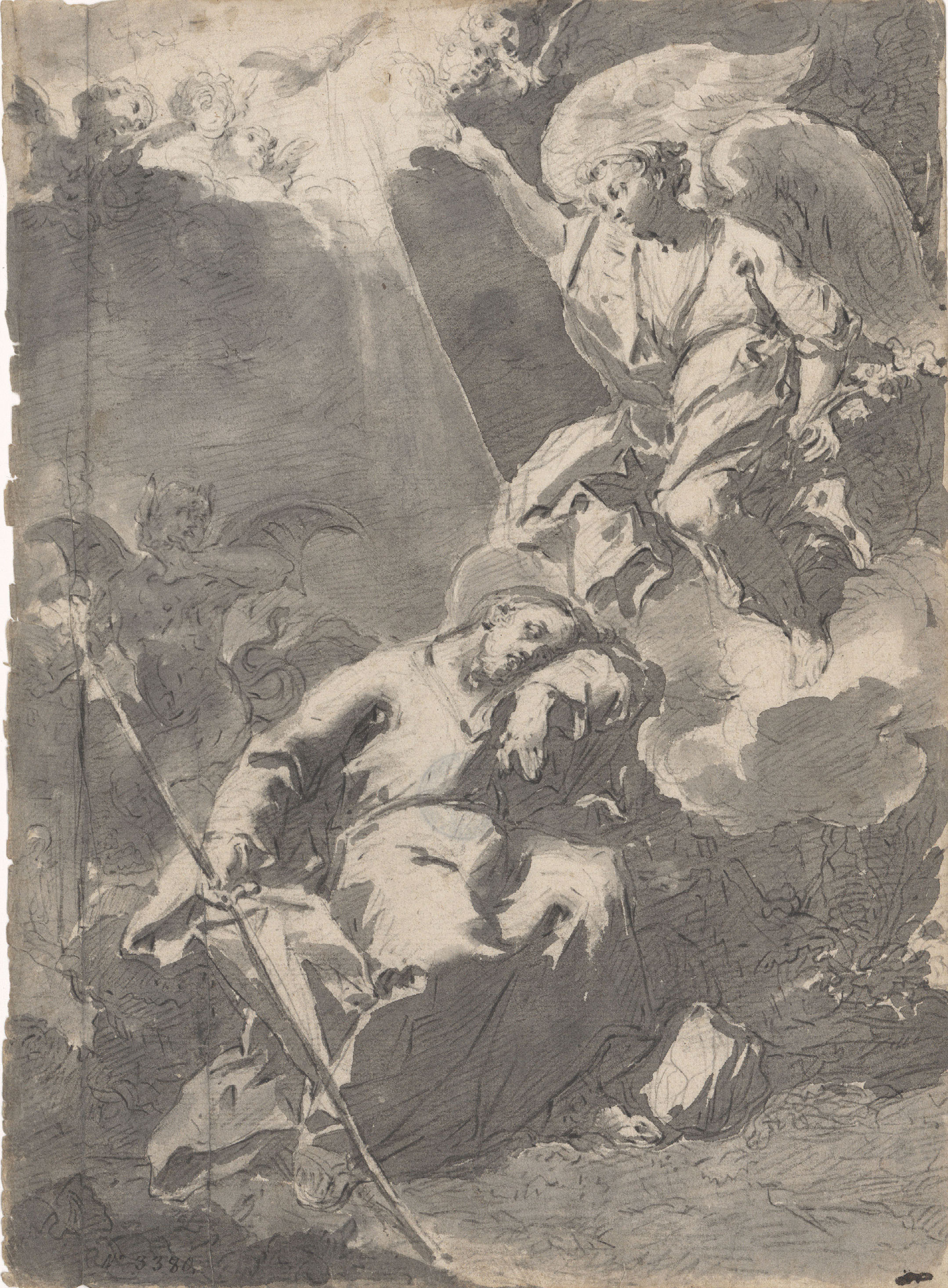 image for: Vicente Rodes - El somni de sant Josep - Cap a 1834-1840
