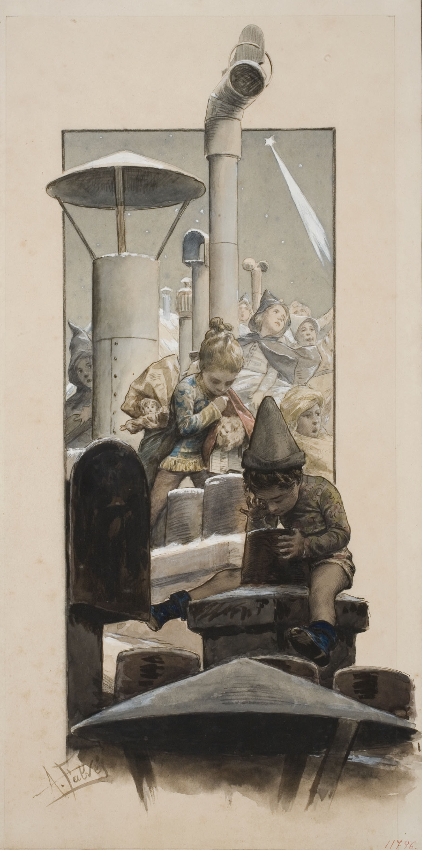 image for: Antoni Fabrés - La festa de les taulades - Cap a 1896