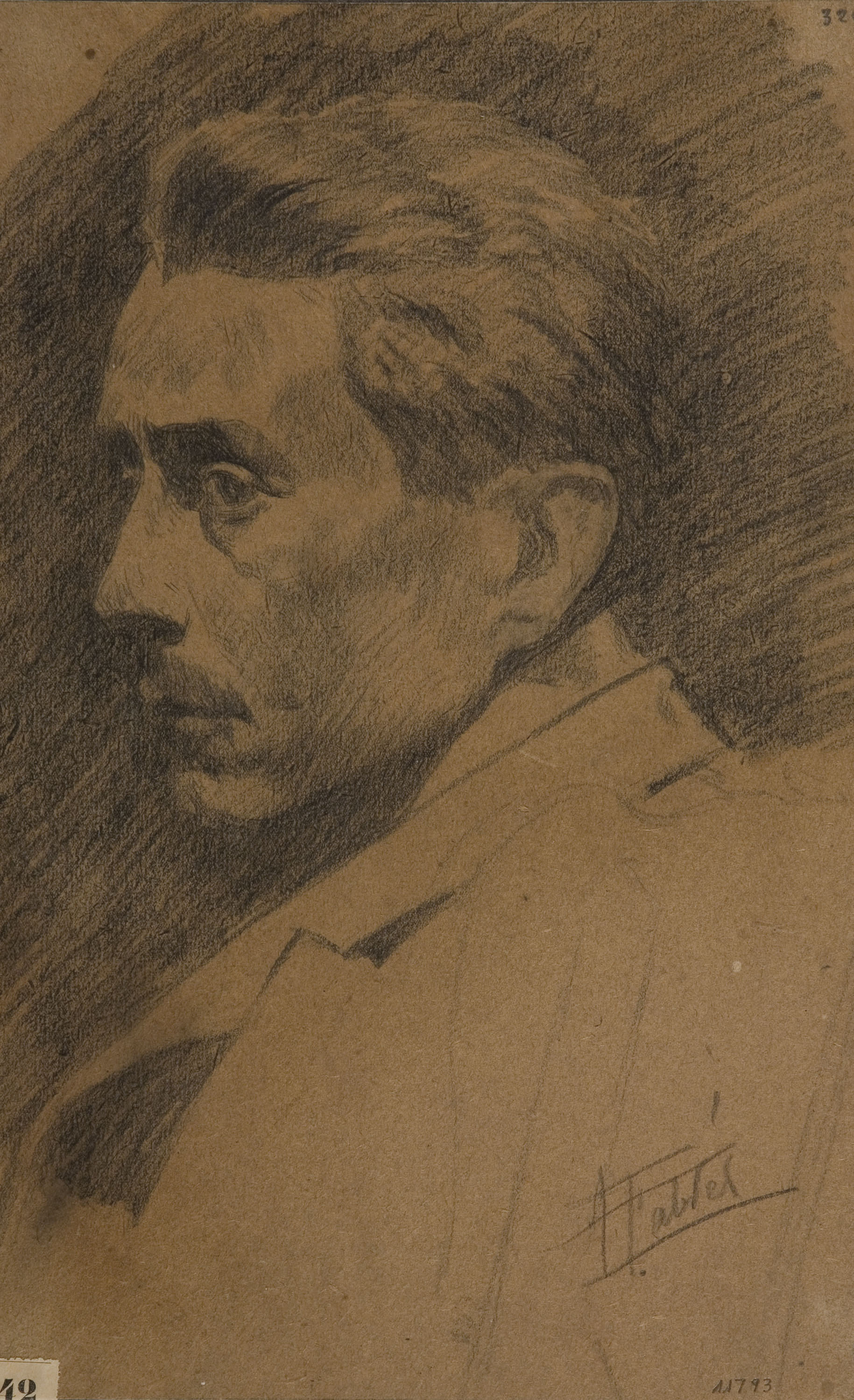 image for: Antoni Fabrés - Retrat masculí - Cap a 1905