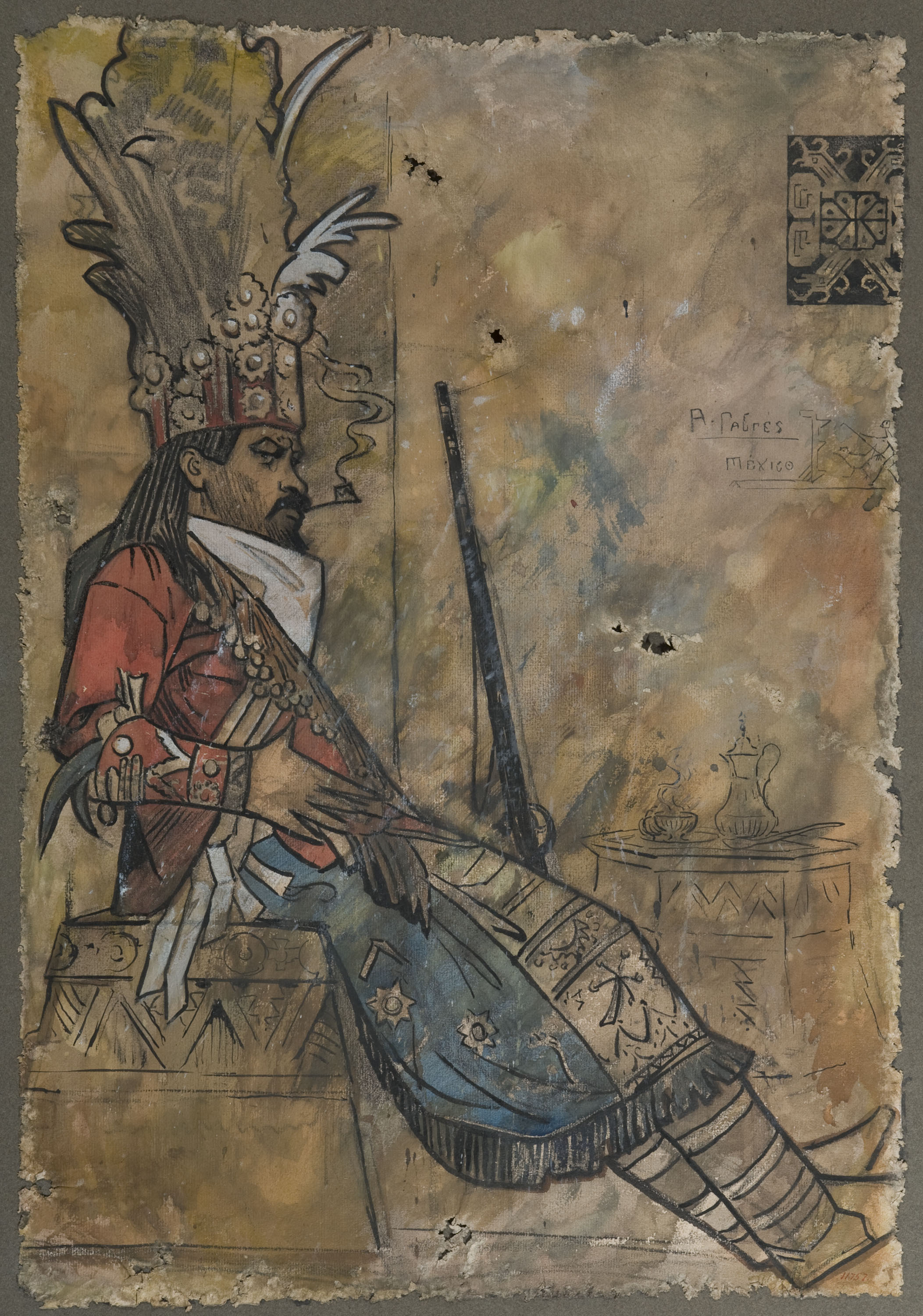 image for: Antoni Fabrés - Indi mexicà - Cap a 1902-1906