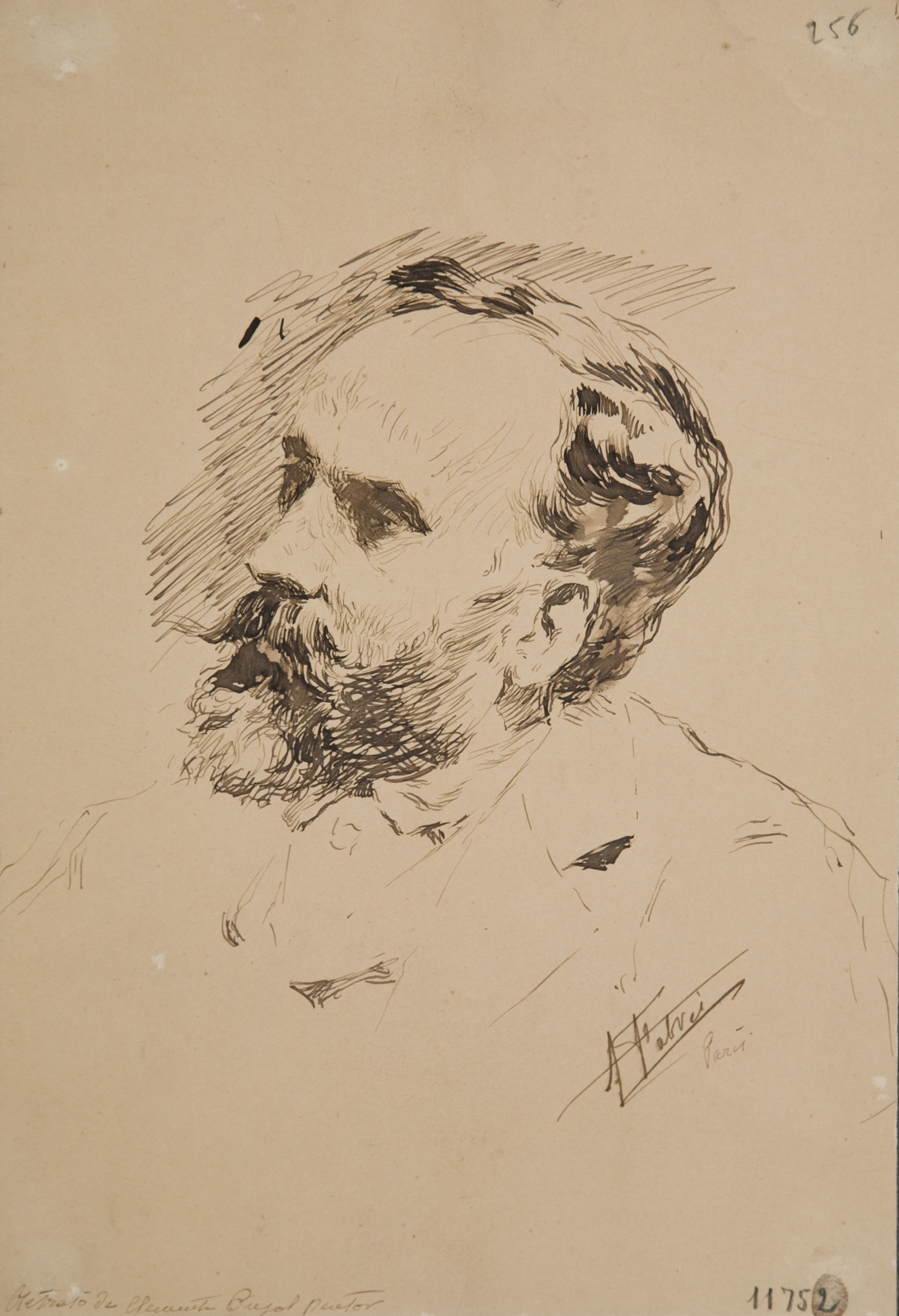 image for: Antoni Fabrés - Retrat del pintor Climent Pujol - Cap a 1894-1902