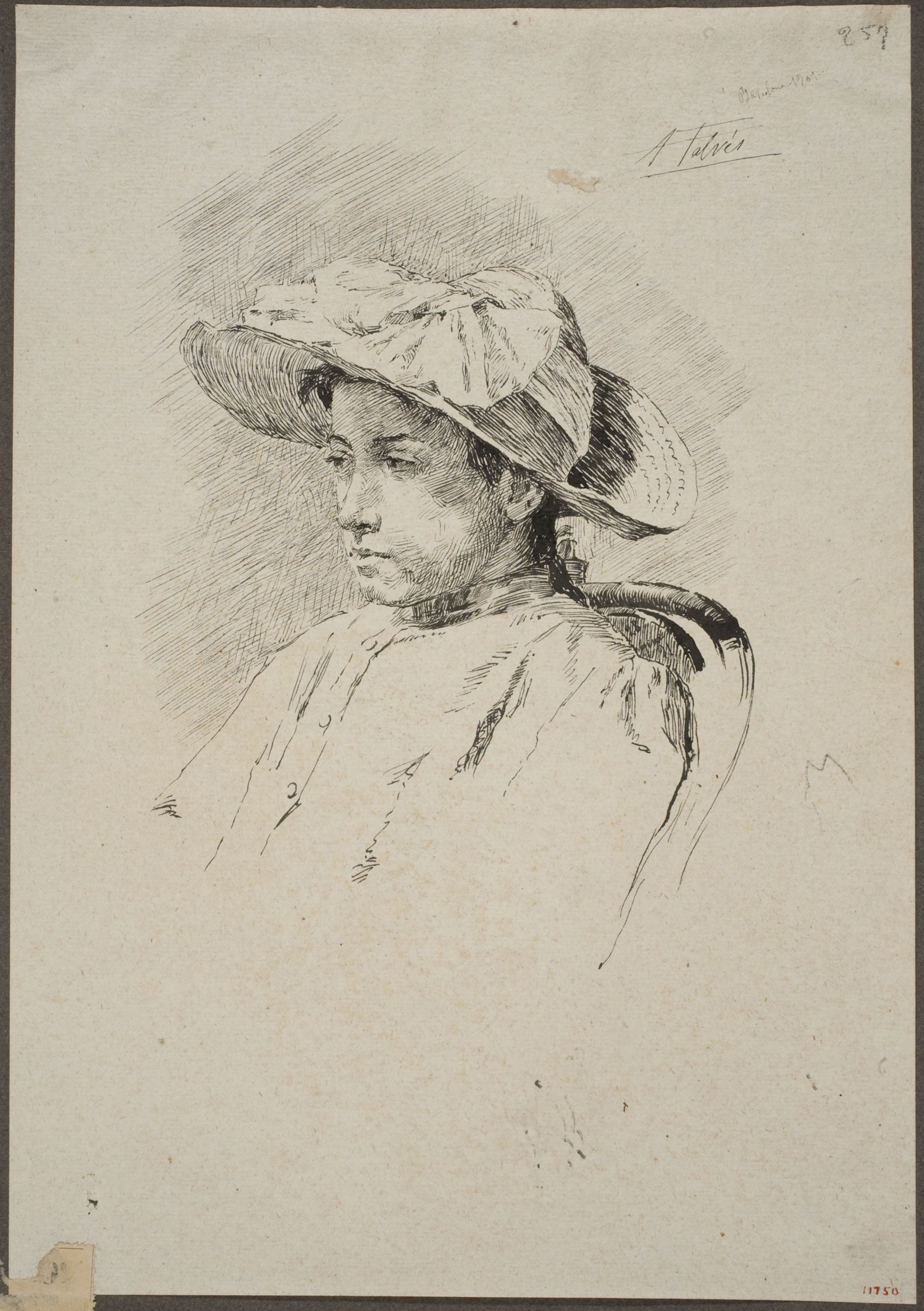 image for: Antoni Fabrés - Retrat de dama - 1901