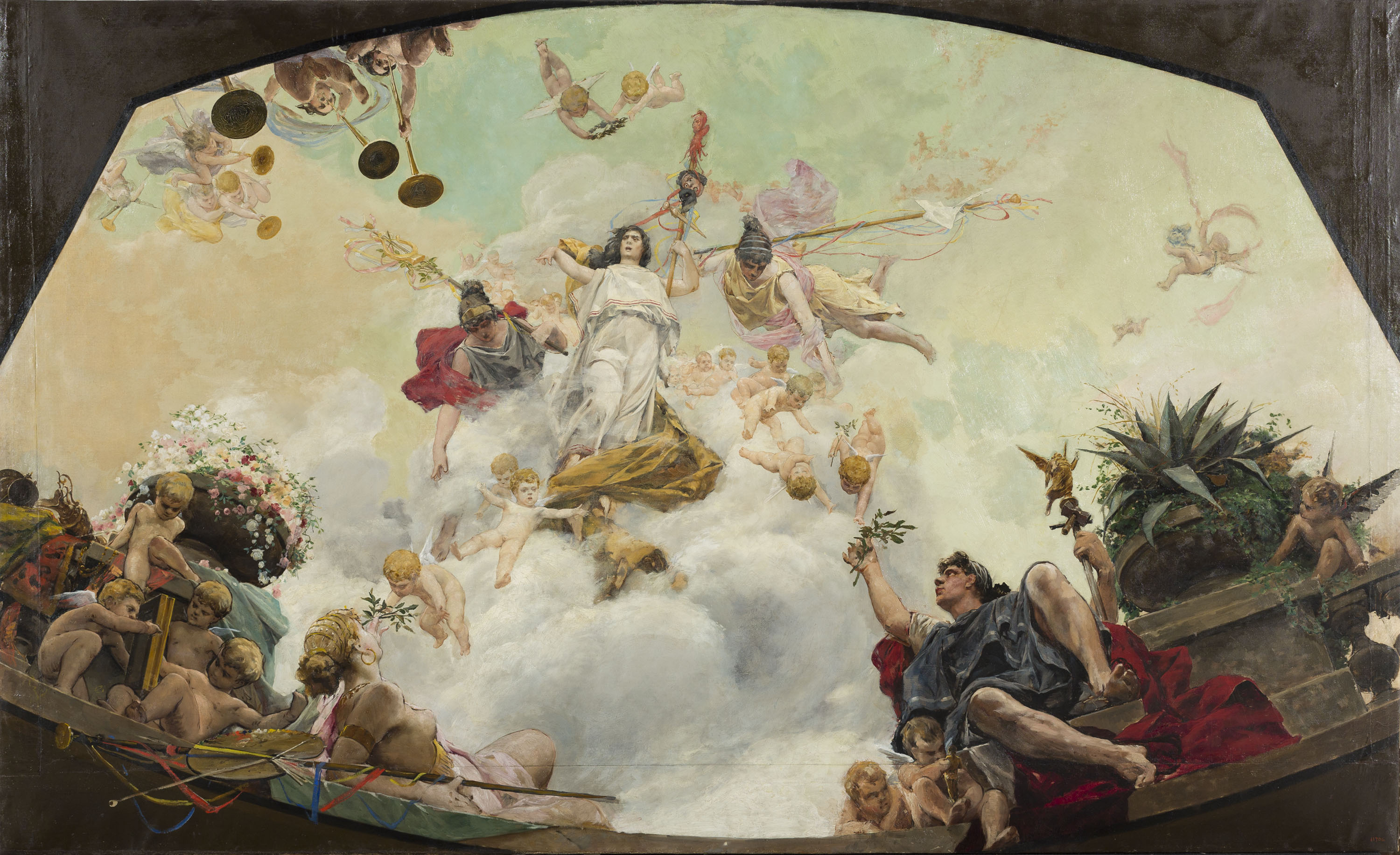 image for: Antoni Fabrés - Triomf de la Comèdia - 1887