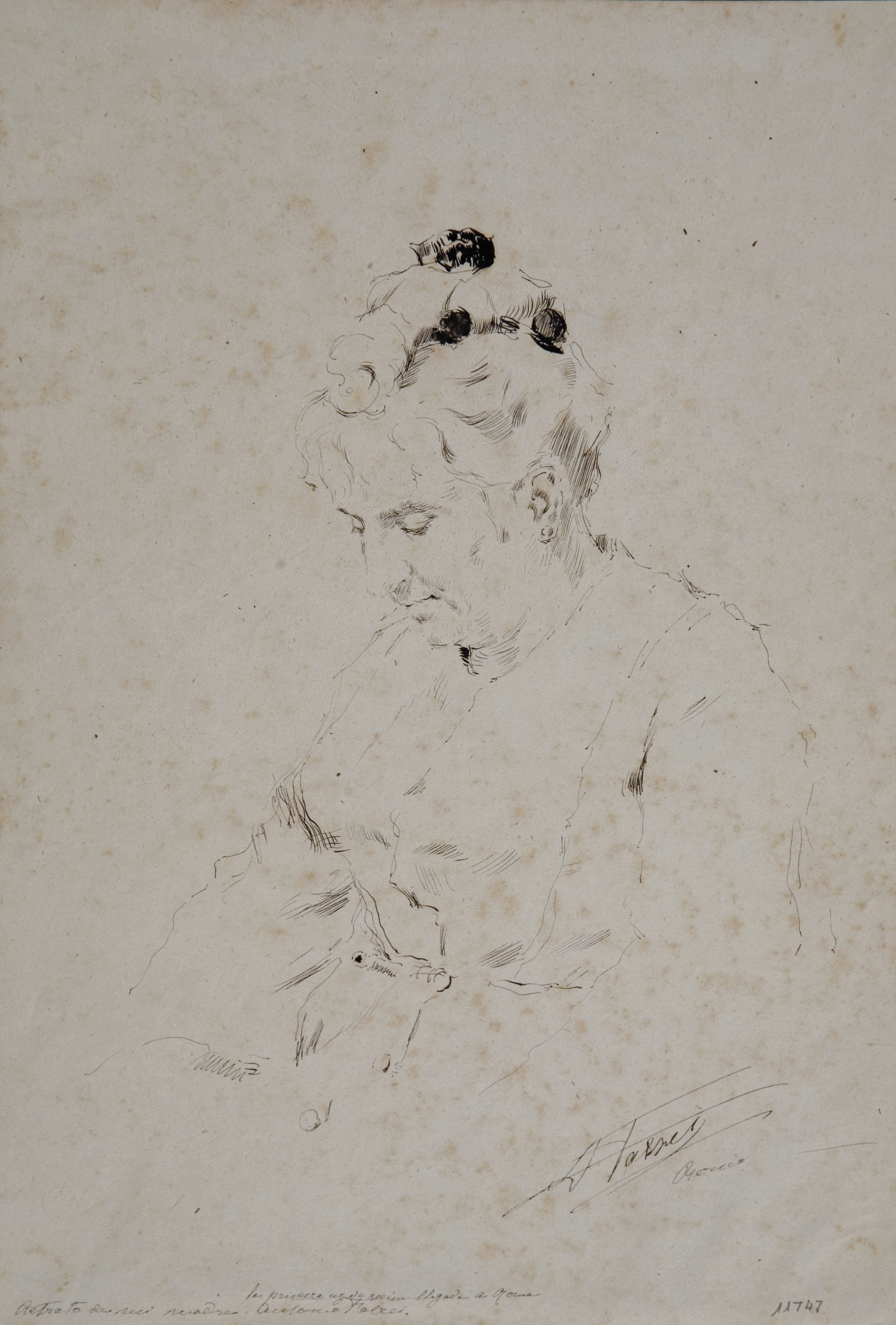 image for: Antoni Fabrés - Retrat de Magina Costa, mare de l&#039;artista - 1875