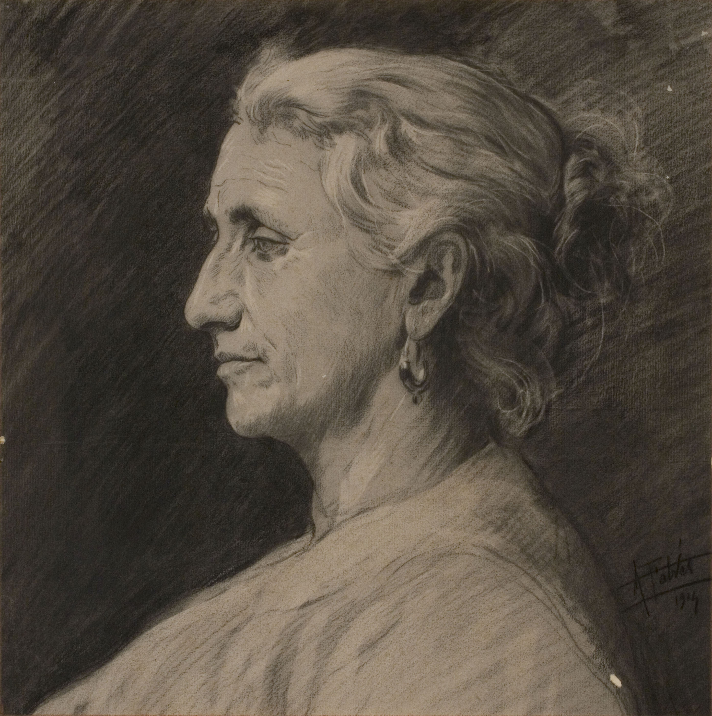 image for: Antoni Fabrés - Retrat femení - 1914