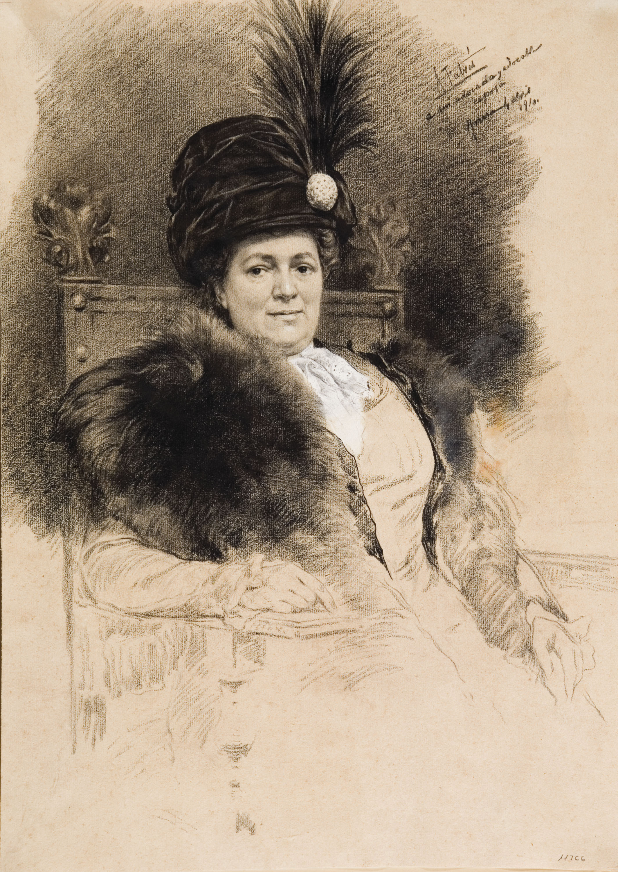 image for: Antoni Fabrés - Retrat de Júlia Llausàs, esposa de l&#039;artista - 1910