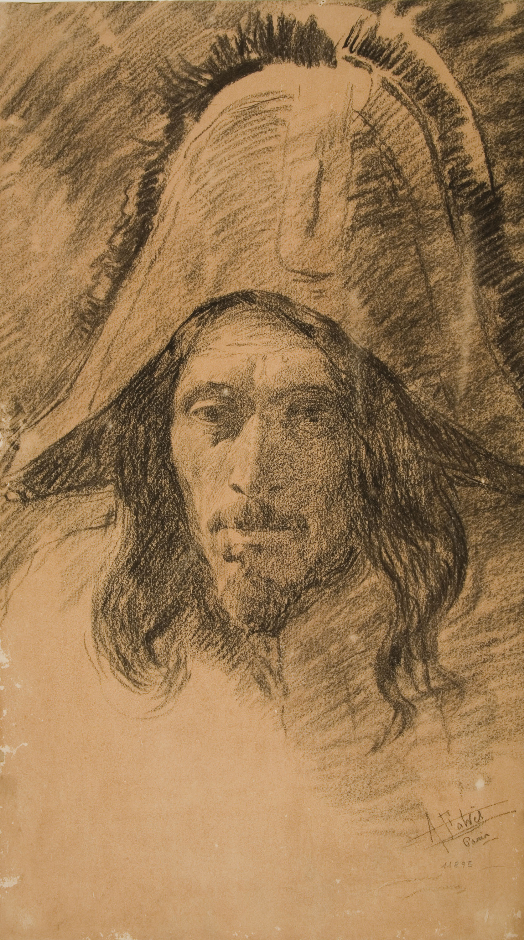 image for: Antoni Fabrés - Cap de soldat - Cap a 1894