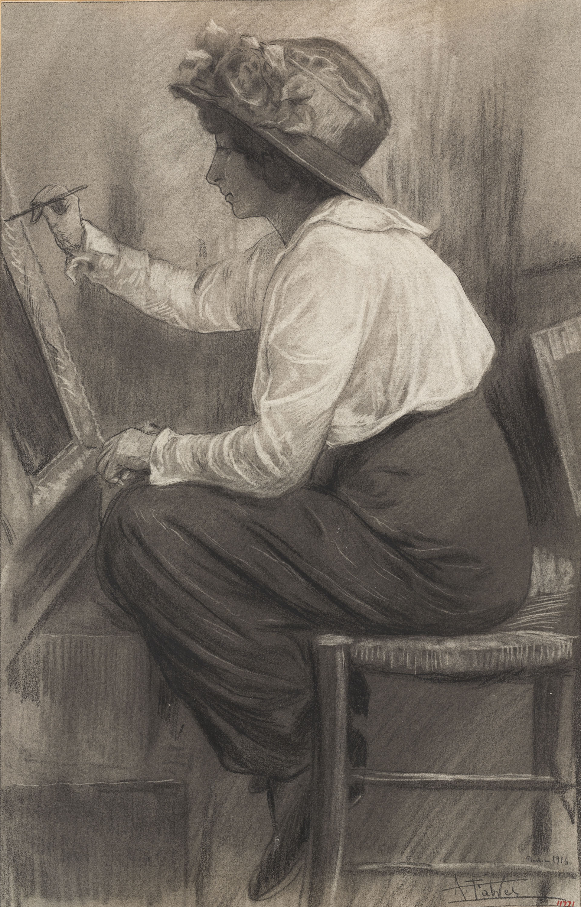 image for: Antoni Fabrés - Pintora - 1914