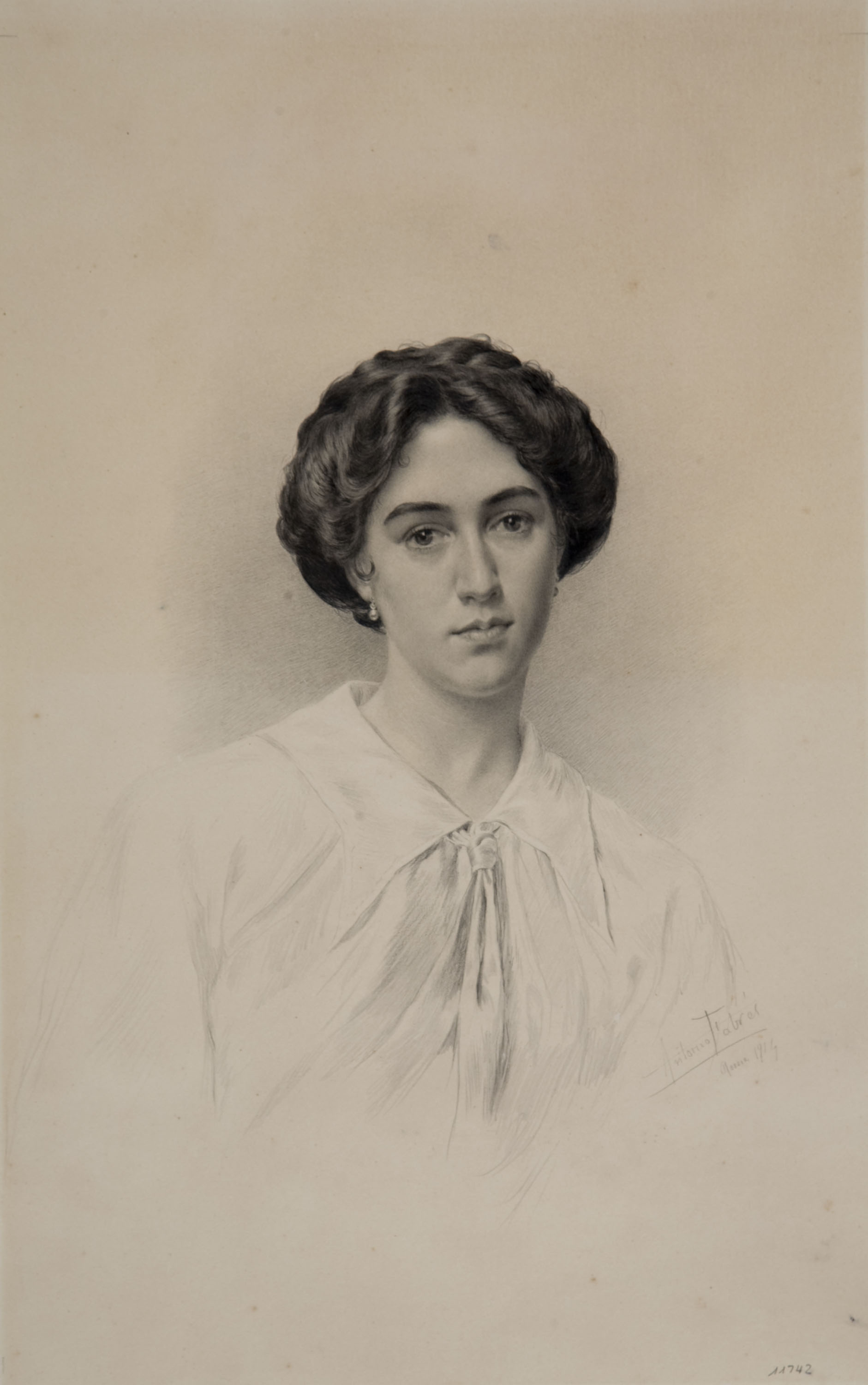 image for: Antoni Fabrés - Retrat de Glòria Fabrés, filla de l&#039;artista - 1914