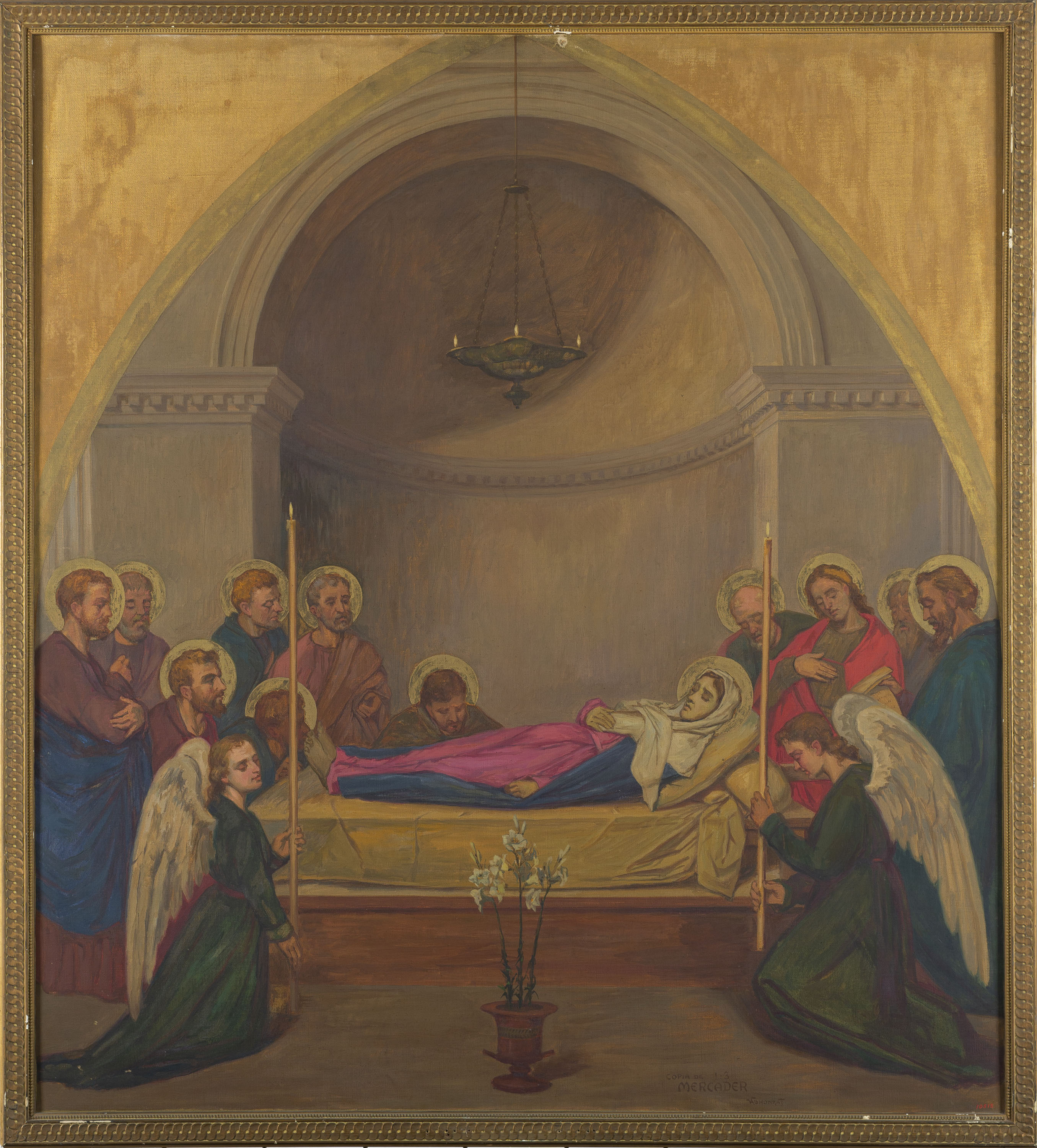 image for: Joan Vallhonrat - Còpia de la «Mort de la Mare de Déu» de Benet Mercadé - Cap a 1918