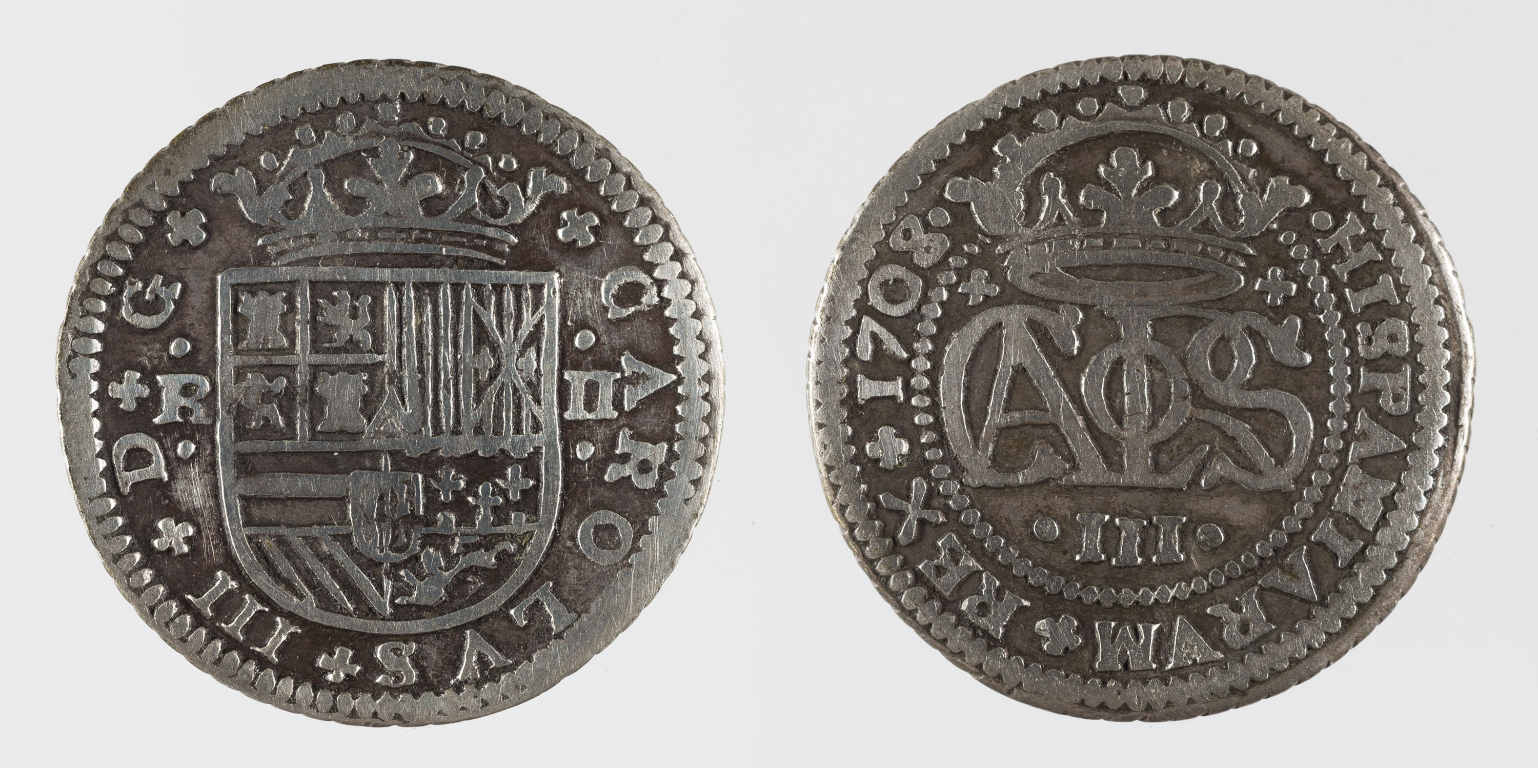 image for: Arxiduc Carles d&#039;Àustria - 2 rals - 1708