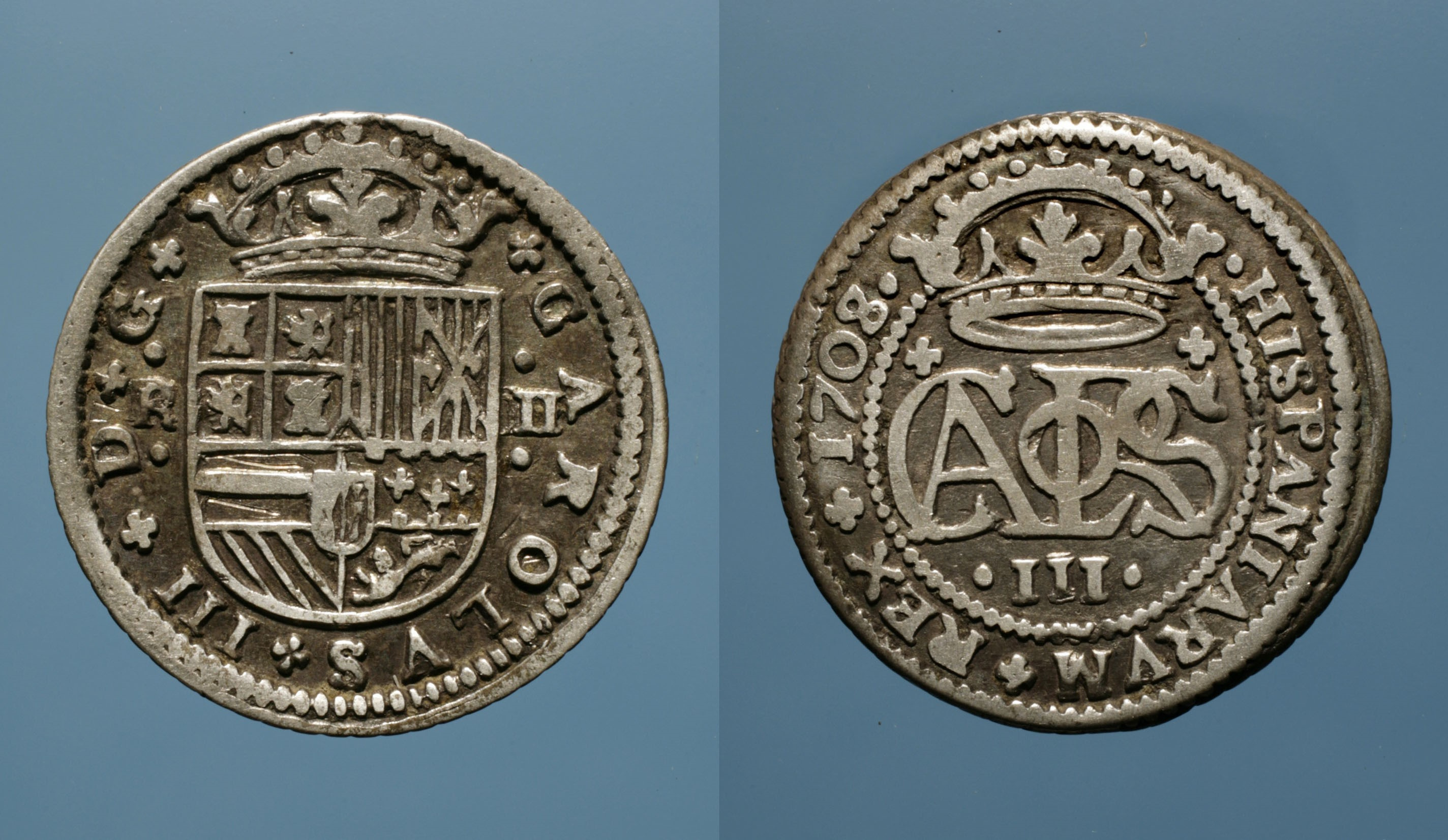 image for: Arxiduc Carles d&#039;Àustria - 2 rals - 1708