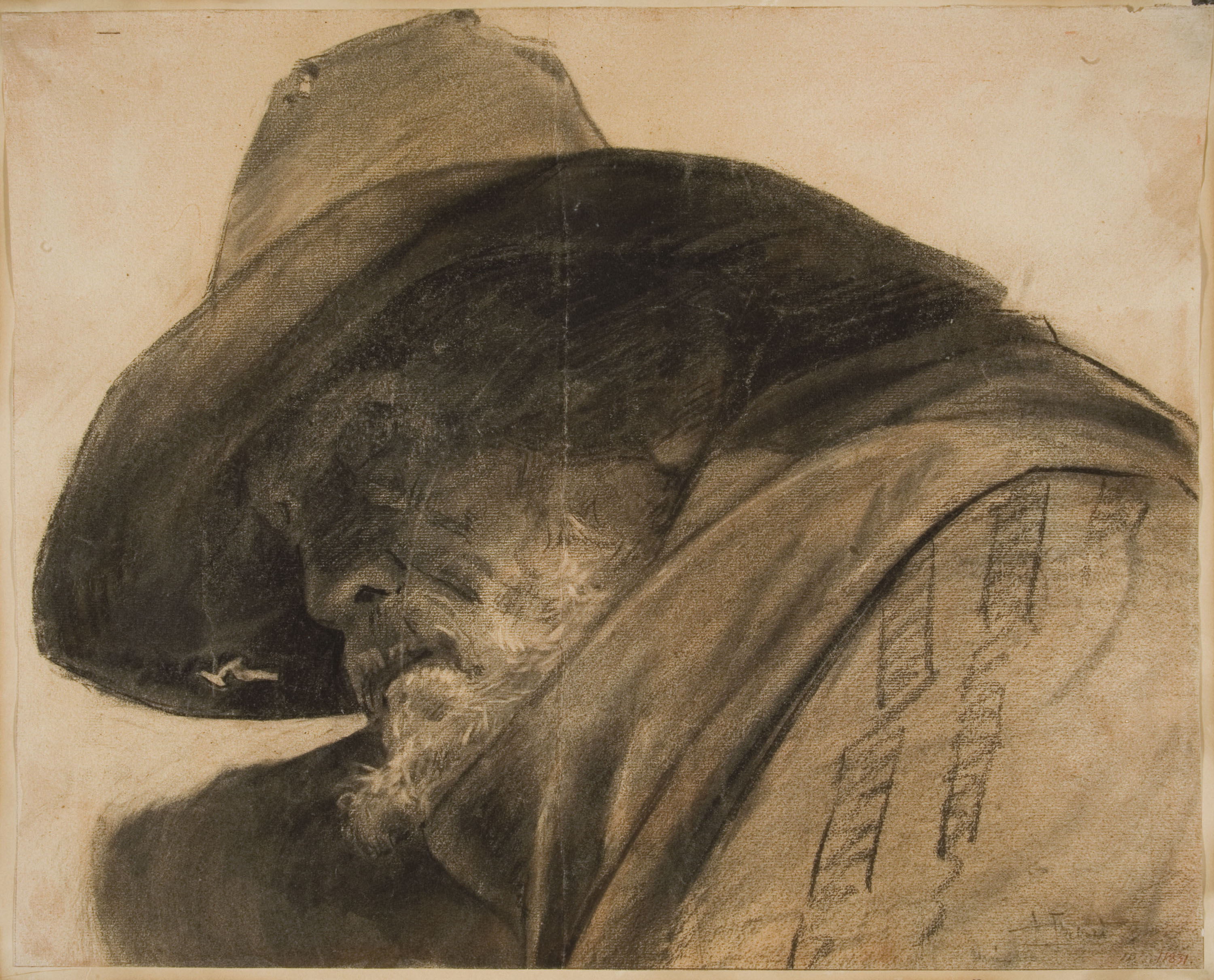image for: Antoni Fabrés - Bust d&#039;home vell - Cap a 1905