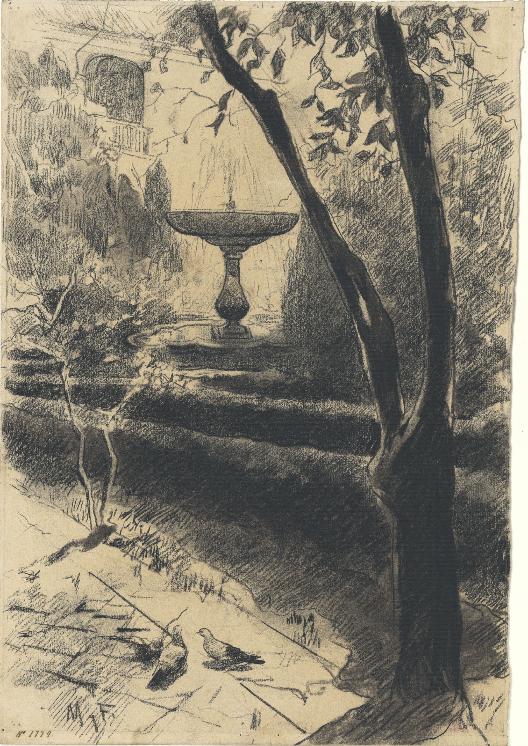 image for: Arcadi Mas i Fondevila - Pati de l&#039;Alhambra de Granada. Brollador del Generalife - 1895