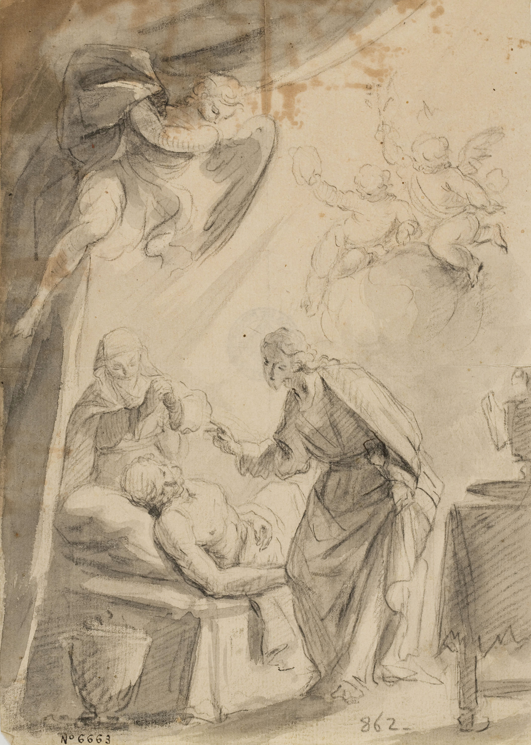 image for: Vicente Rodes - Resurrecció de Llàtzer - Cap a 1834-1840