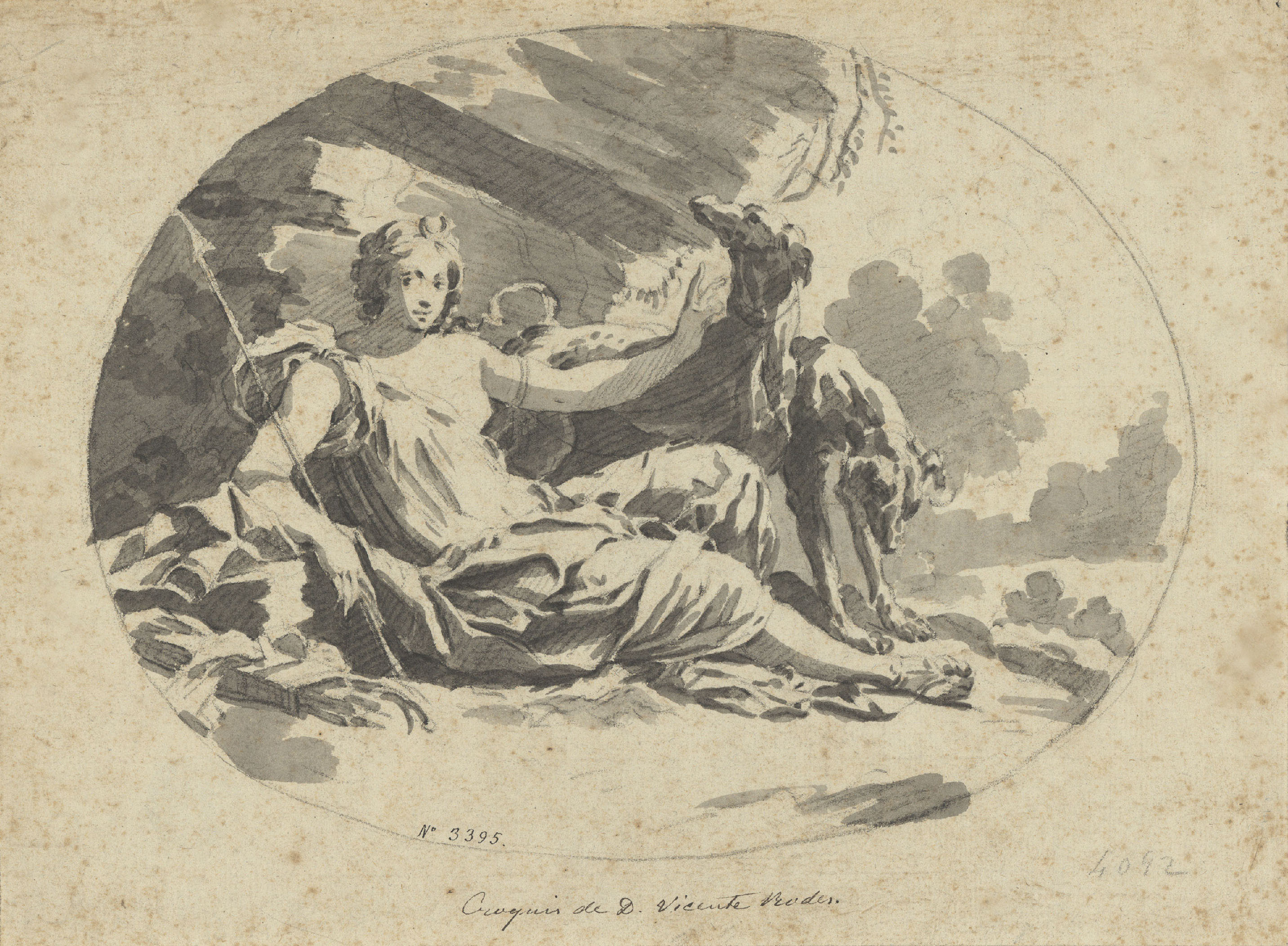 image for: Vicente Rodes - Diana caçadora - Cap a 1834-1840